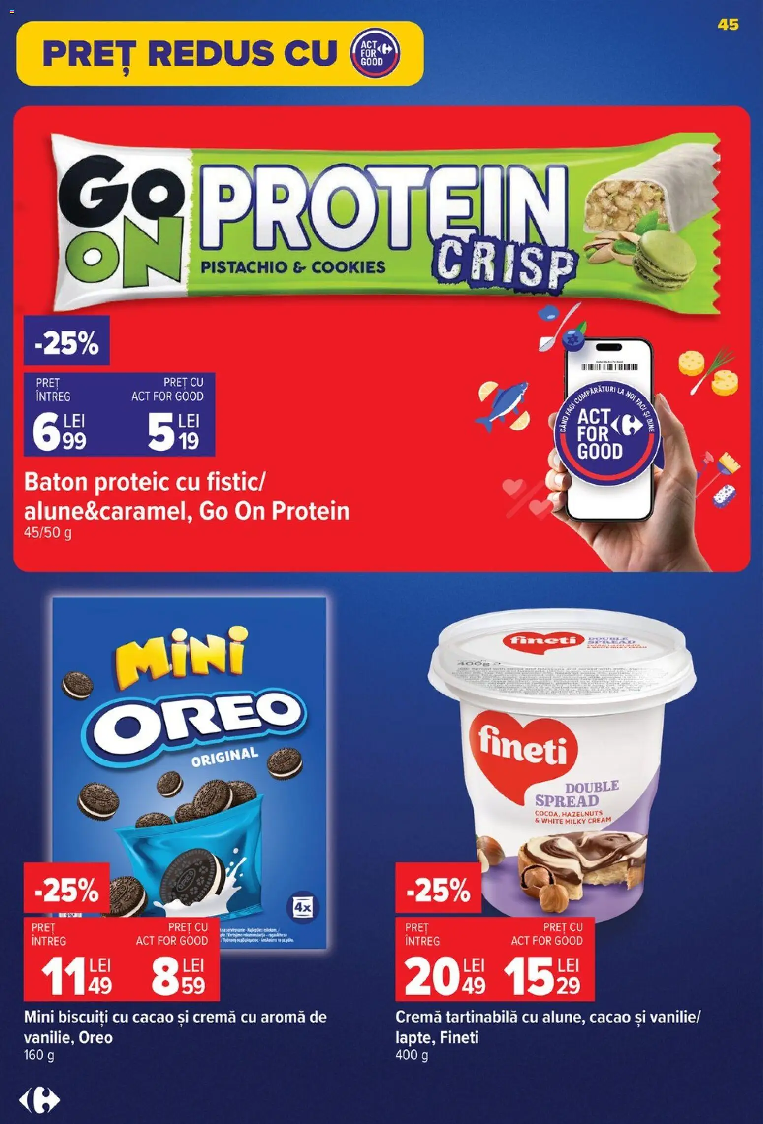 Noul catalog Carrefour – valabil de la 12.08.2026 | Pagină: 46 | Produse: Oreo, Cremă, Cacao, Biscuiți