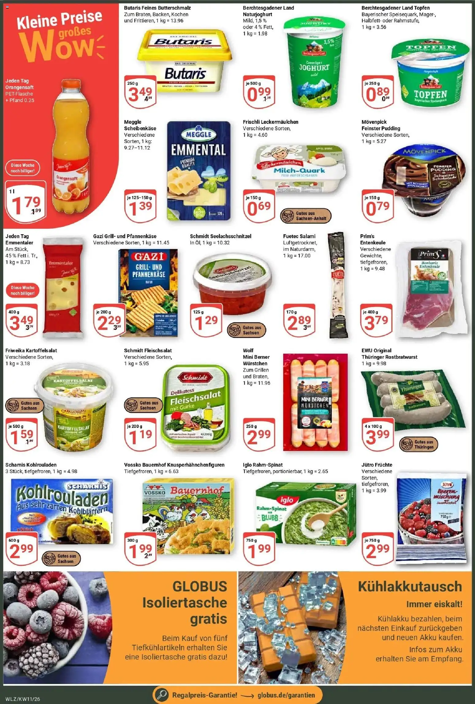 Globus prospekt Weischlitz	 – gültig ab 09.03.2026 | Seite: 2 | Produkte: Butterschmalz, Grill, Joghurt, Iglo