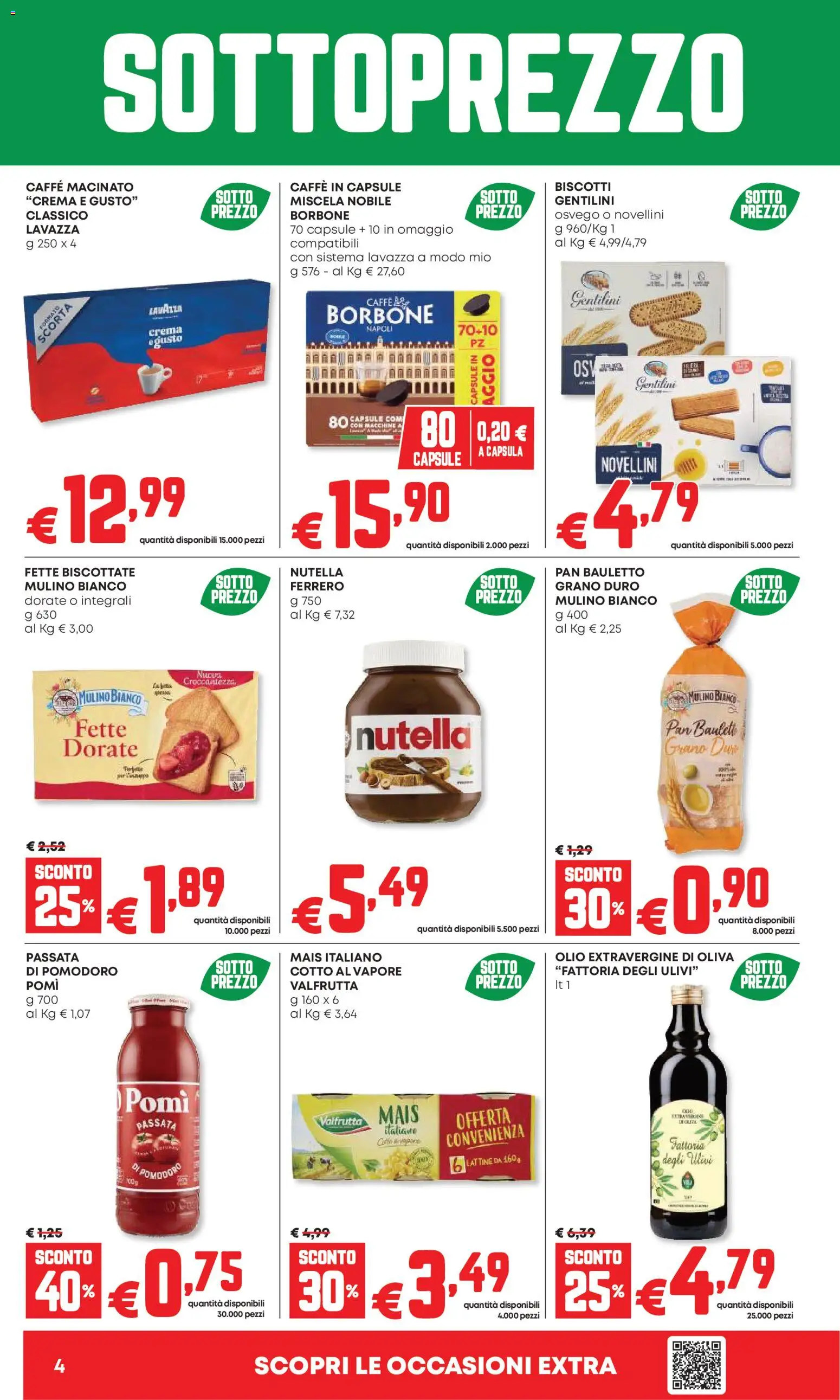 Volantino Panorama del 07.05.2026 | Pagina: 4 | Prodotti: Crema, Biscotti, Caffe in capsule, Lavazza