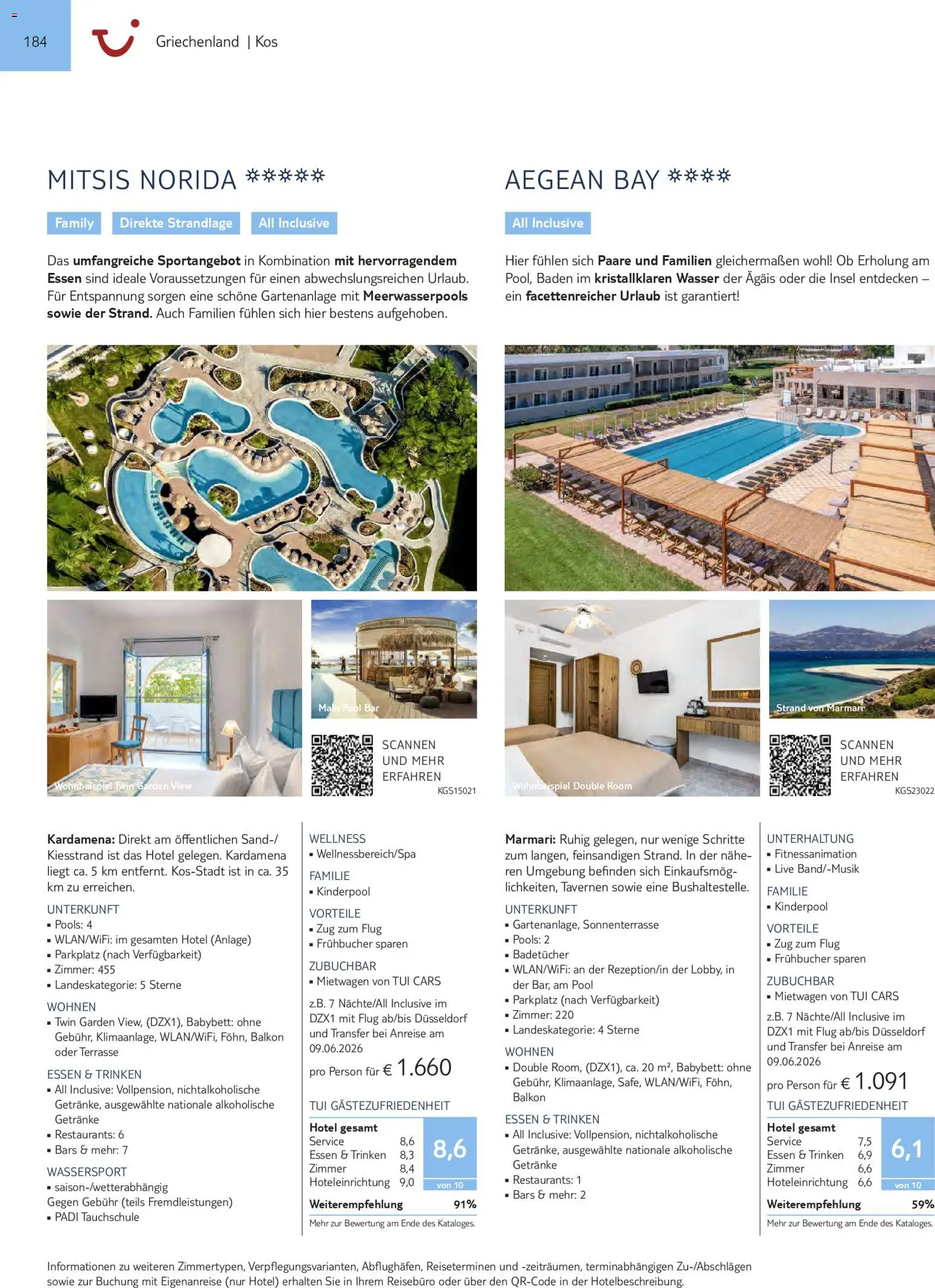 TUI Prospekt Südeuropa & Nordafrika 2026/27 – gültig ab 03.03.2026 | Seite: 184 | Produkte: Babybett, Wasser