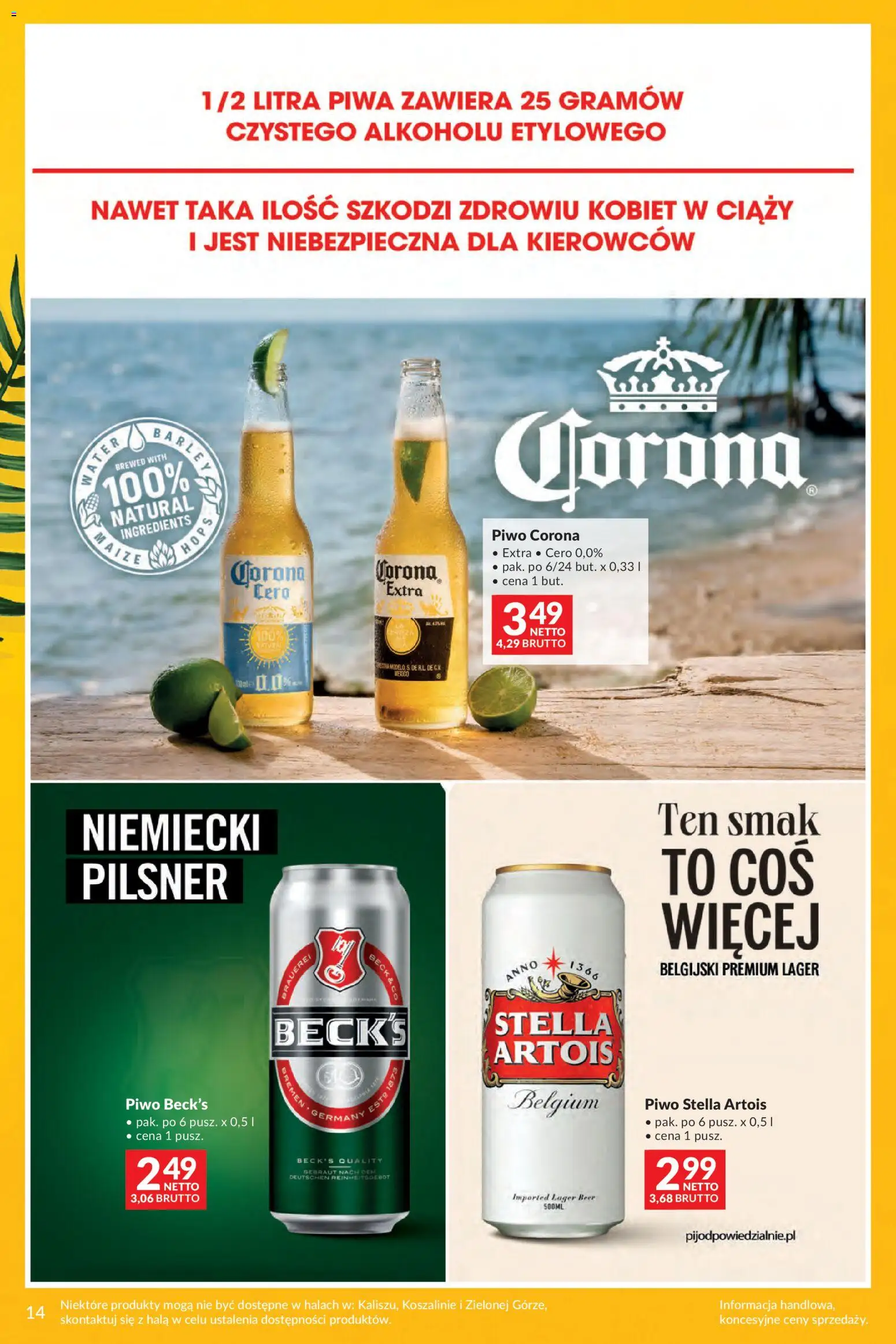 Makro gazetka - Summer drinks od 07.07.2026 | Strona: 14 | Produkty: Piwo