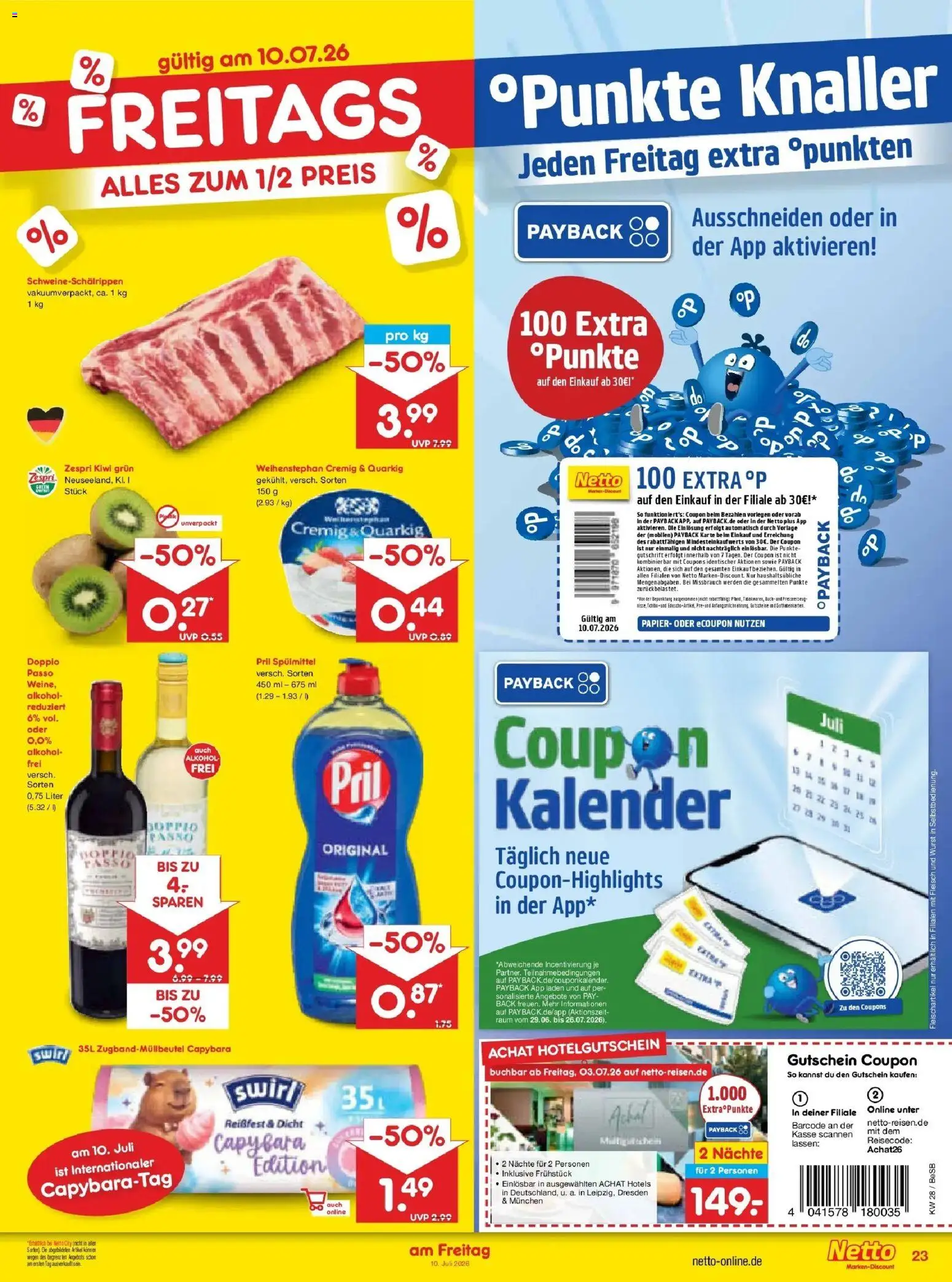 Netto Marken-Discount - Netto: Wochenangebote – gültig ab 05.07.2026 | Seite: 39 | Produkte: Wurst, Pril, Kiwi, Fleisch