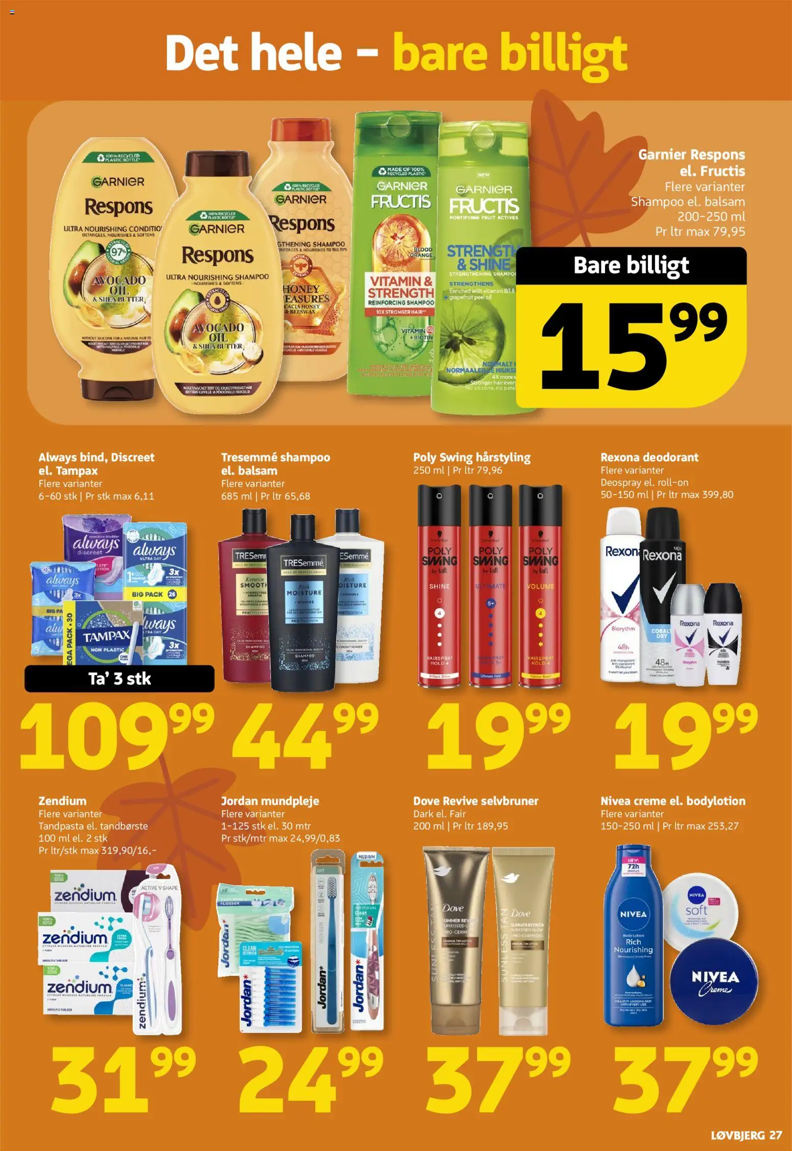 Løvbjerg tilbudsavis – gyldig fra 16/10/2026 | Side: 27 | Produkter: Balsam, Deodorant, Tandbørste, Avocado