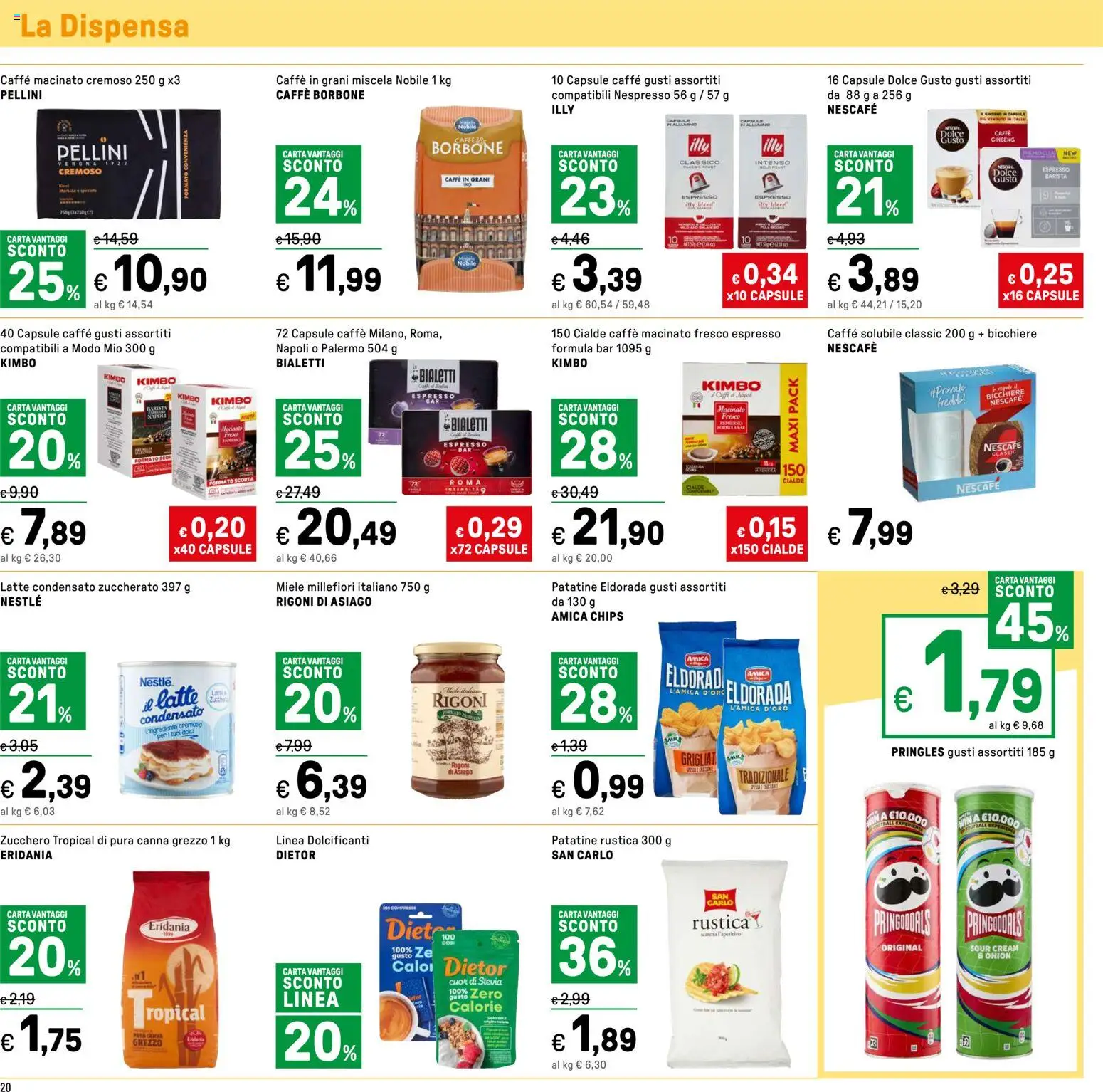Volantino Iper del 04.06.2026 | Pagina: 20 | Prodotti: Stevia, Caffè in grani, Latte condensato, Macinato