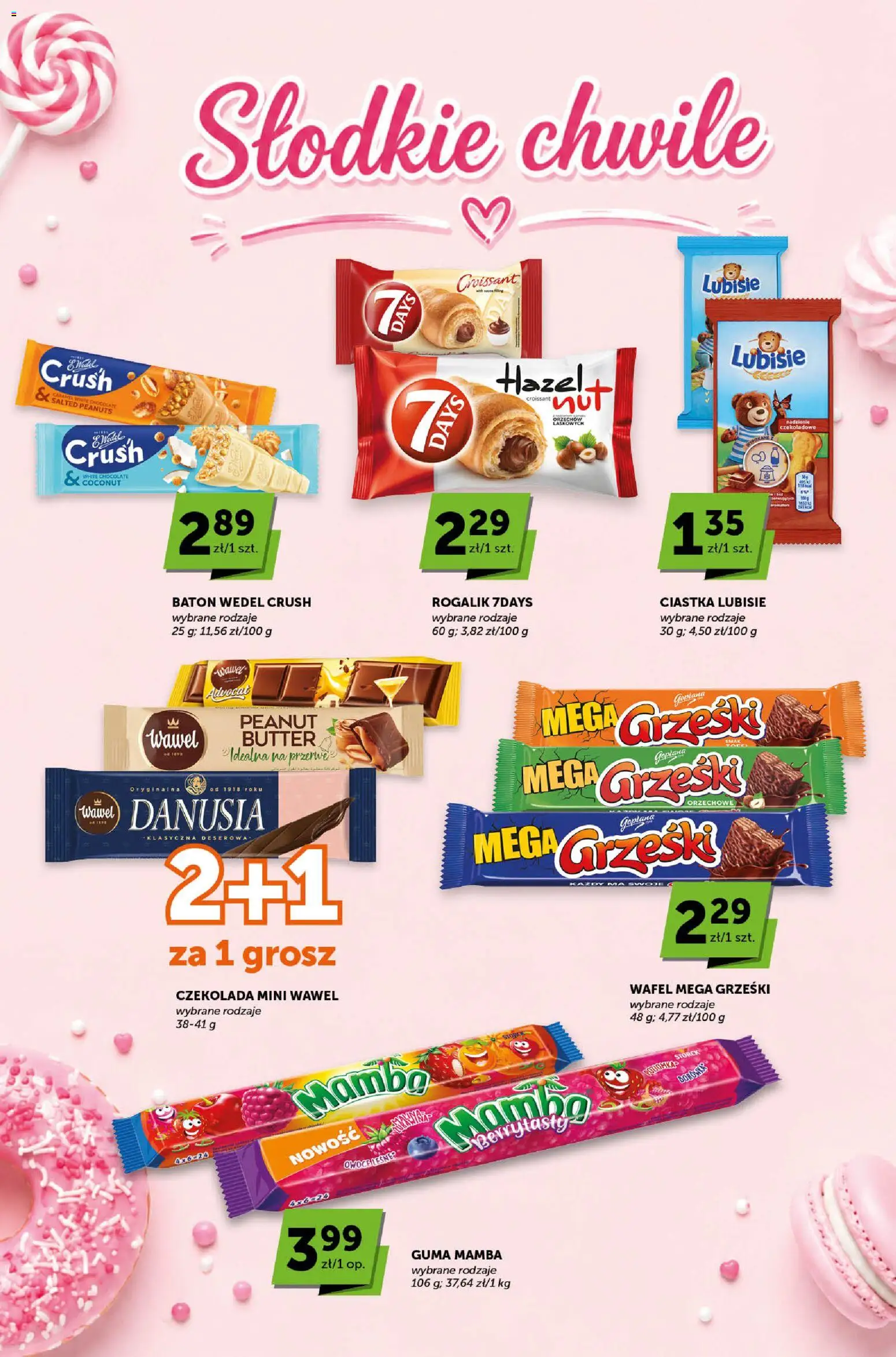 Groszek gazetka - Sprawdź, co więcej od 06.08.2026 | Strona: 5 | Produkty: Baton, Czekolada, Ciastka