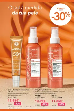 Pré-visualização Creme Protetor Anti-Idade Rosto FPS 50+, A pele fica altamente protegida dos raios UVA/UVB. 40 ml - 78639 válido de 12.05.2026 | Página: 73