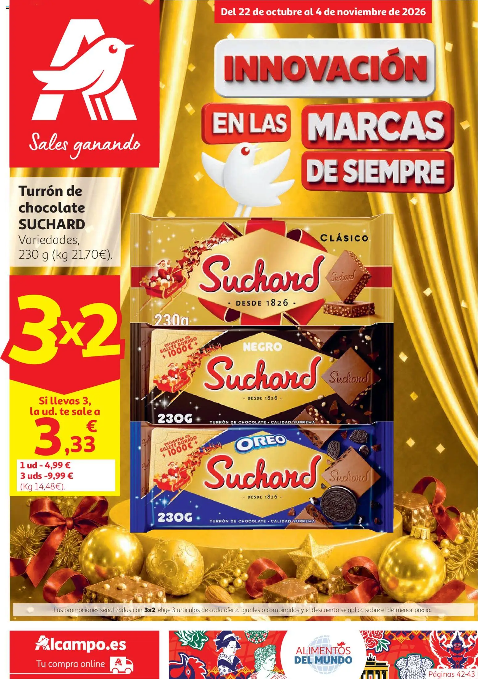 Alcampo HG Nacional │ válido desde el 22/10/2026 | Página: 1 | Productos: Oreo, Chocolate, Té, Alimentos