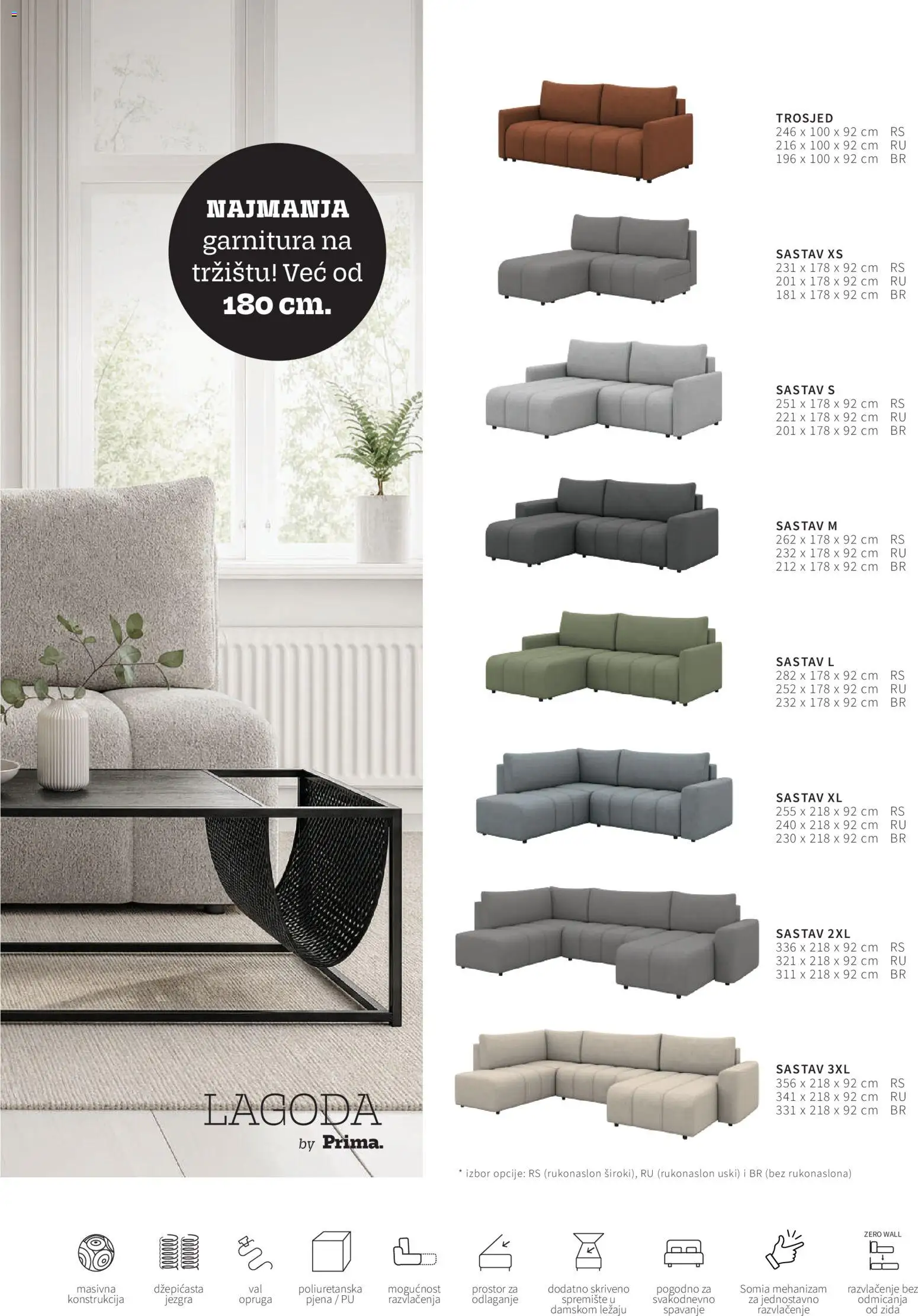 Prima katalog | vrijedi od 08.09.2026 | Stranica: 5 | Proizvodi: Trosjed, Pjena