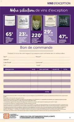U Express - Prévisualisation de U Express Super U Hyper U Foire aux vins valide à partir de 22/09/2026 | Page: 9 | Produits: Base, Dom Pérignon, Bourgogne, Bouteille