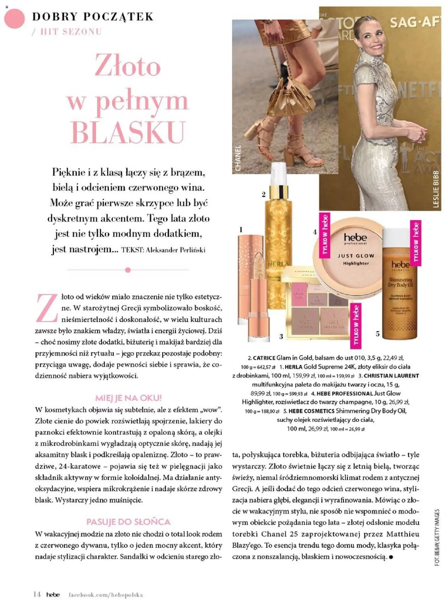 Hebe gazetka - Magazyn od 01.07.2026 | Strona: 14 | Produkty: Makijaż, Rozświetlacz, Cienie do powiek, Body