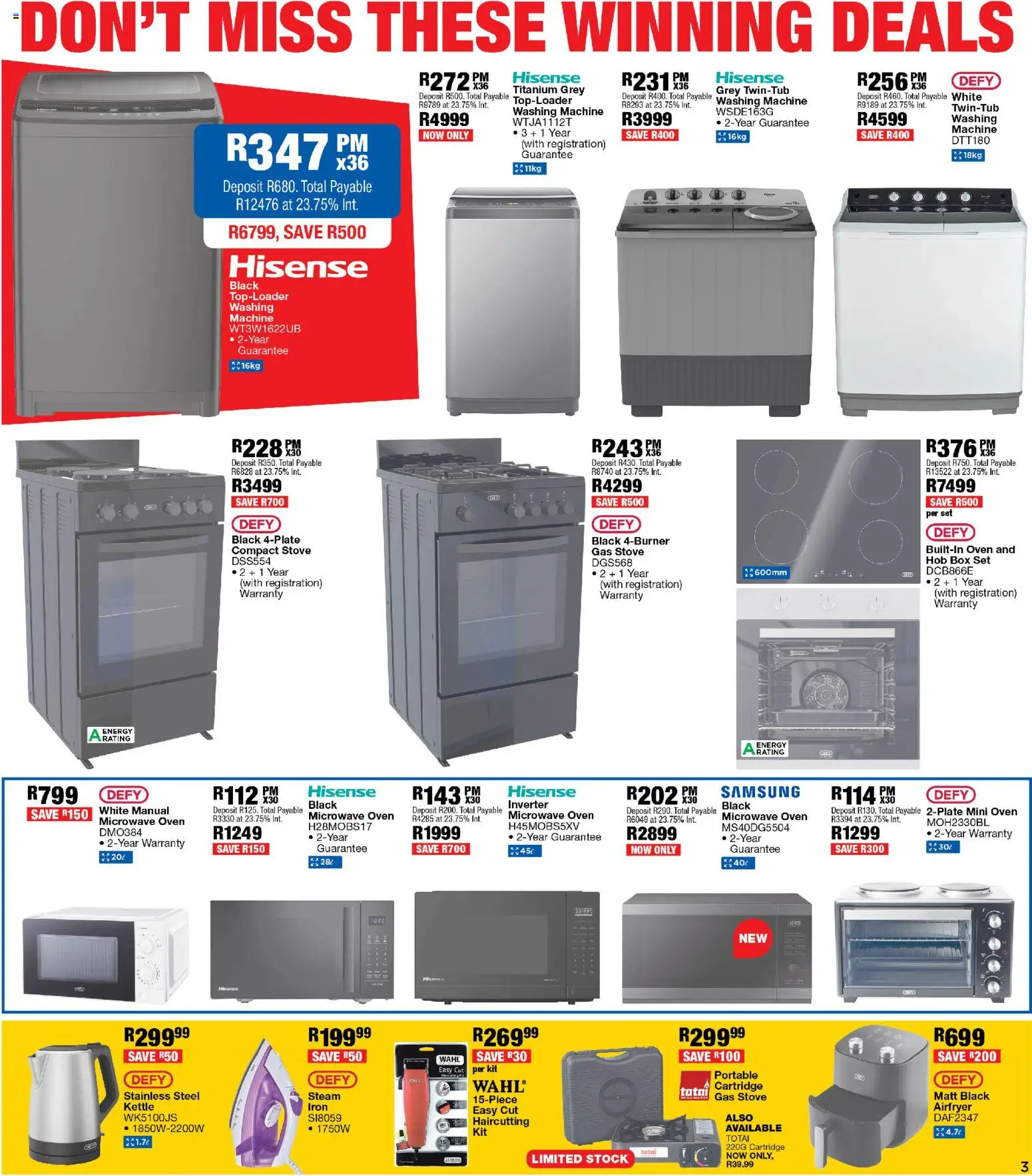 New OK Furniture catalogue – valid from 11.05.2026 | Page: 3 | Products: Oven, Stove, Microwave, Stock