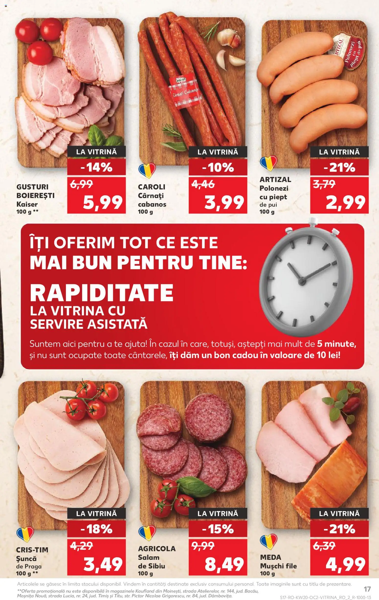 Noul catalog Kaufland – valabil de la 13.05.2026 | Pagină: 17 | Produse: Hacıyatmaz Kedi Oyuncağı, Salam, Șuncă, Cârnați