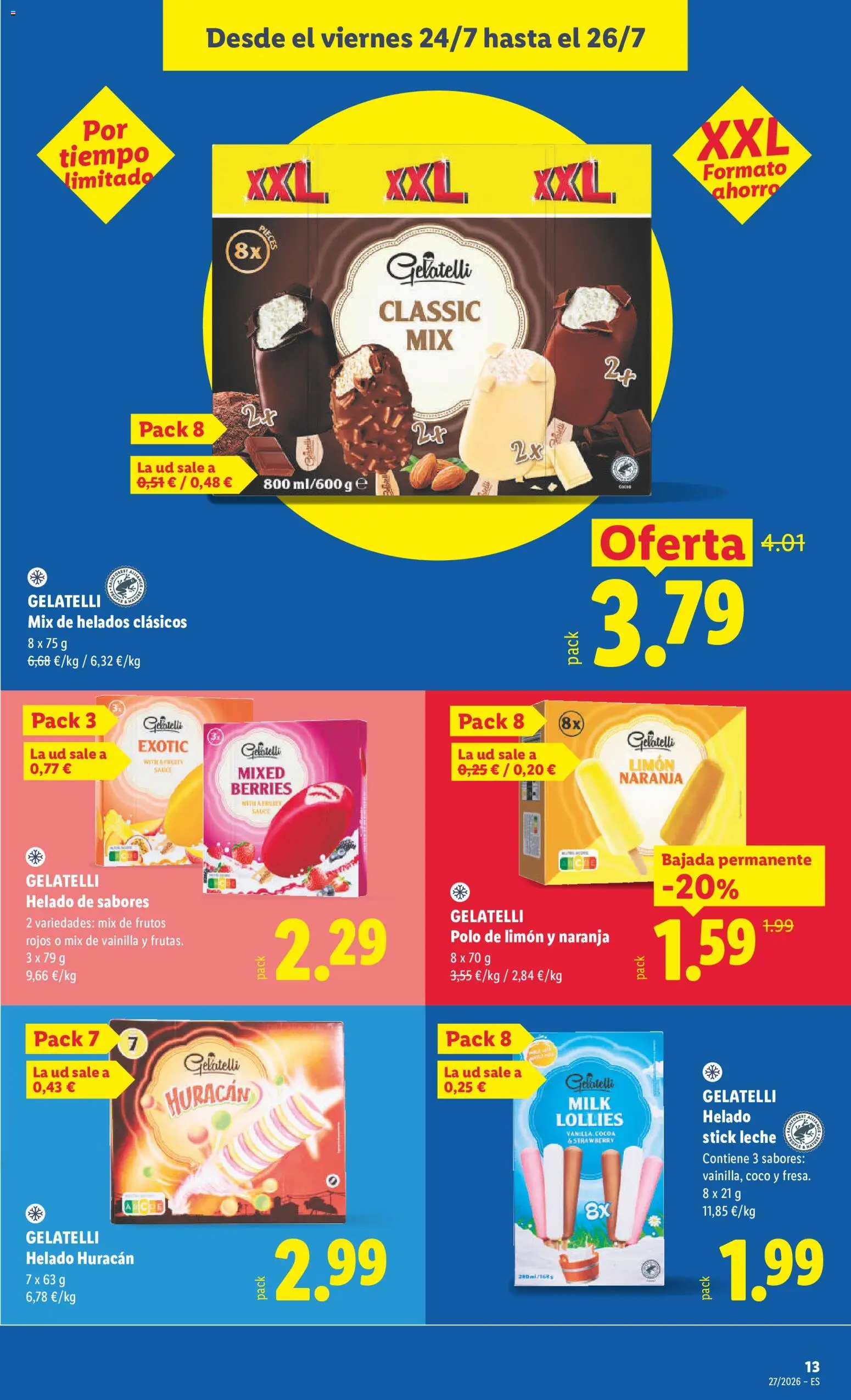 Lidl folleto │ válido desde el 20/07/2026 | Página: 33 | Productos: Leche, Frutos rojos, Coco, Limón
