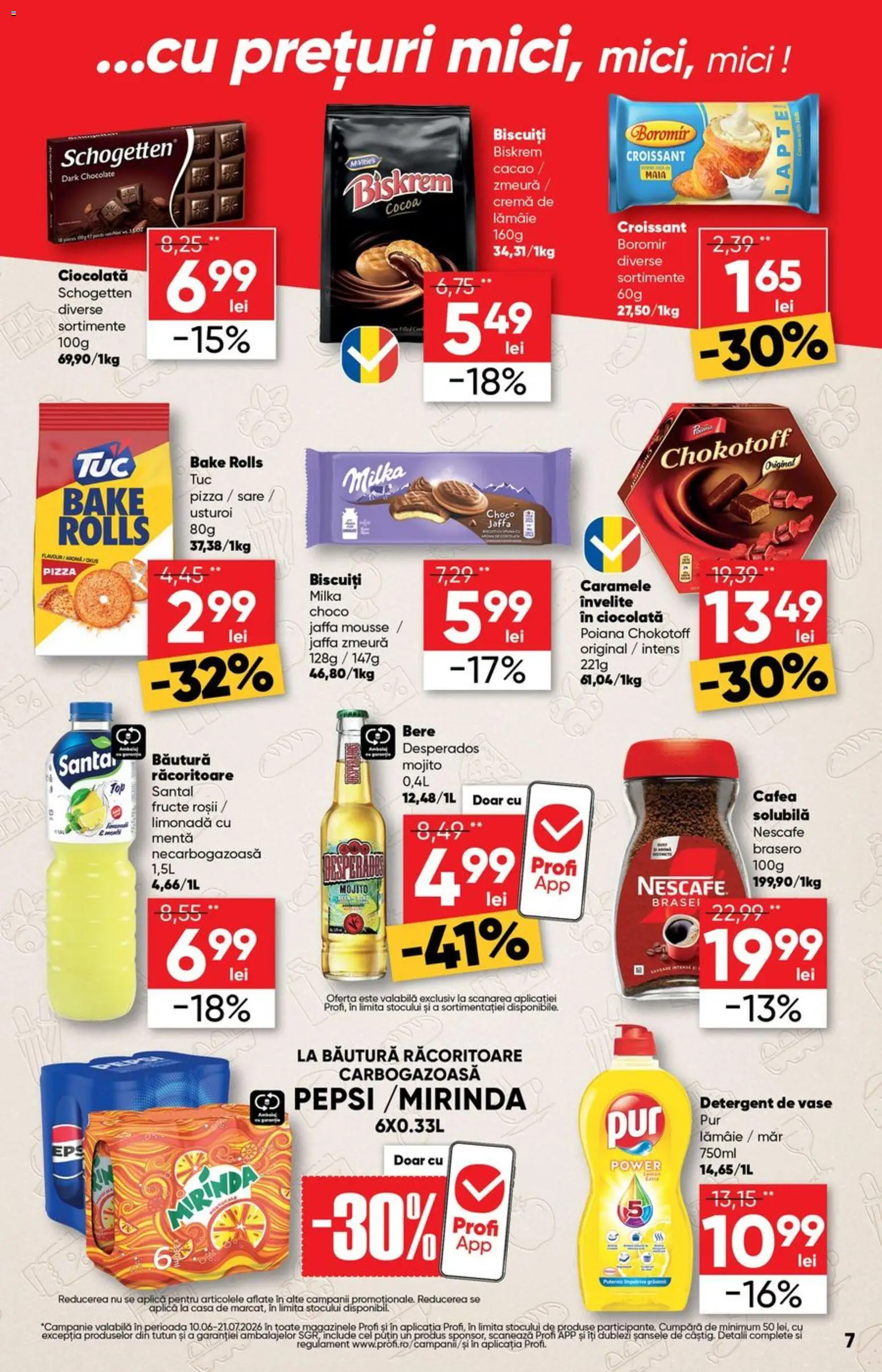 Noul catalog Profi – valabil de la 10.06.2026 | Pagină: 7 | Produse: Cafea, Eğitim çantaları, Caramele, Lămâie