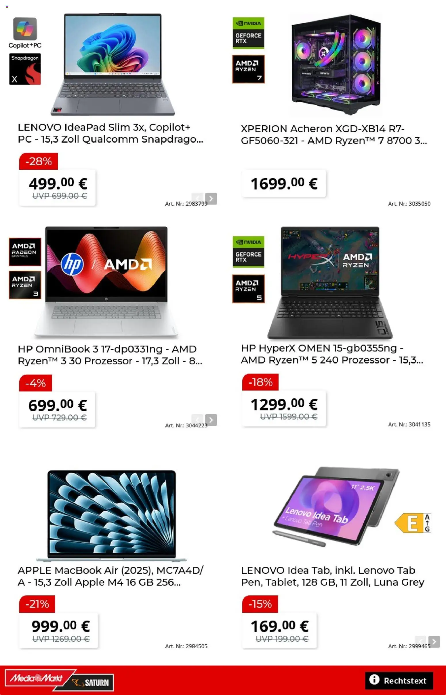 Media Markt Prospekt – gültig ab 15.05.2026 | Seite: 7 | Produkte: Lenovo, HP, Apple, PC