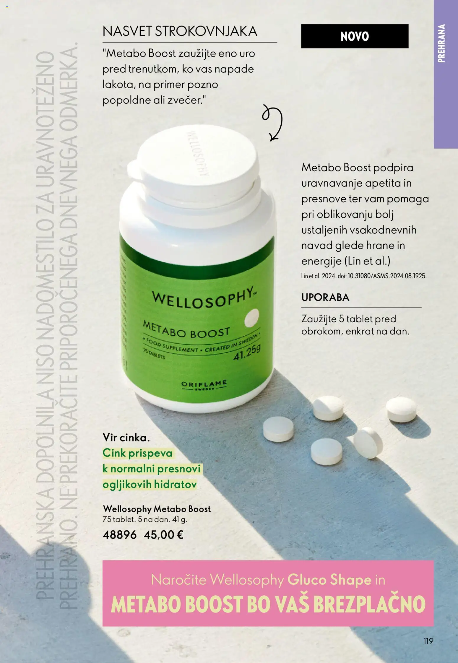 Novi Oriflame katalog ponudbe – veljaven od 03.06.2026 | Stran: 119 | Izdelki: Prehranska dopolnila