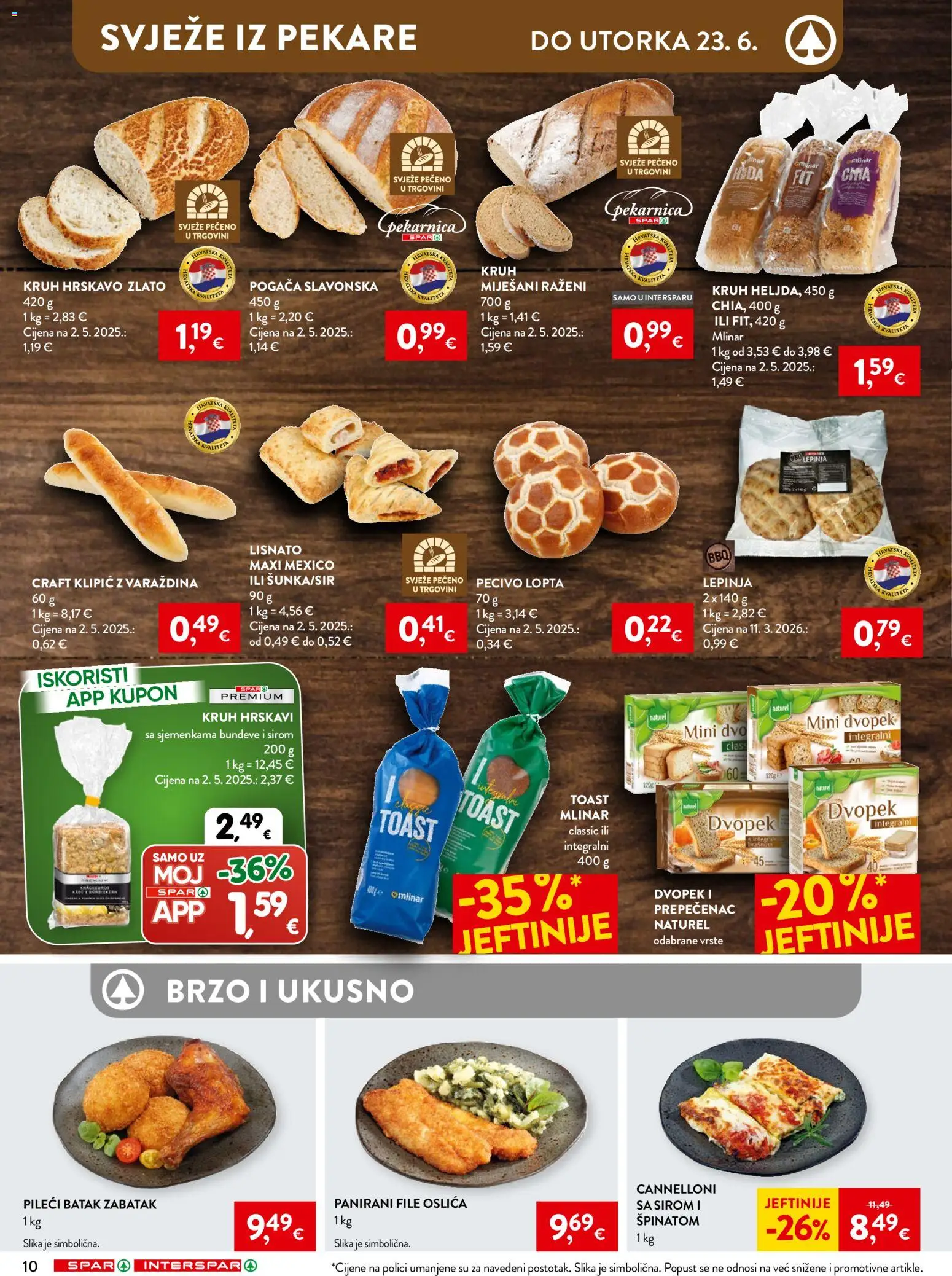 Spar katalog | vrijedi od 17.06.2026 | Stranica: 13 | Proizvodi: Lopta, Kruh, Toast, Pecivo