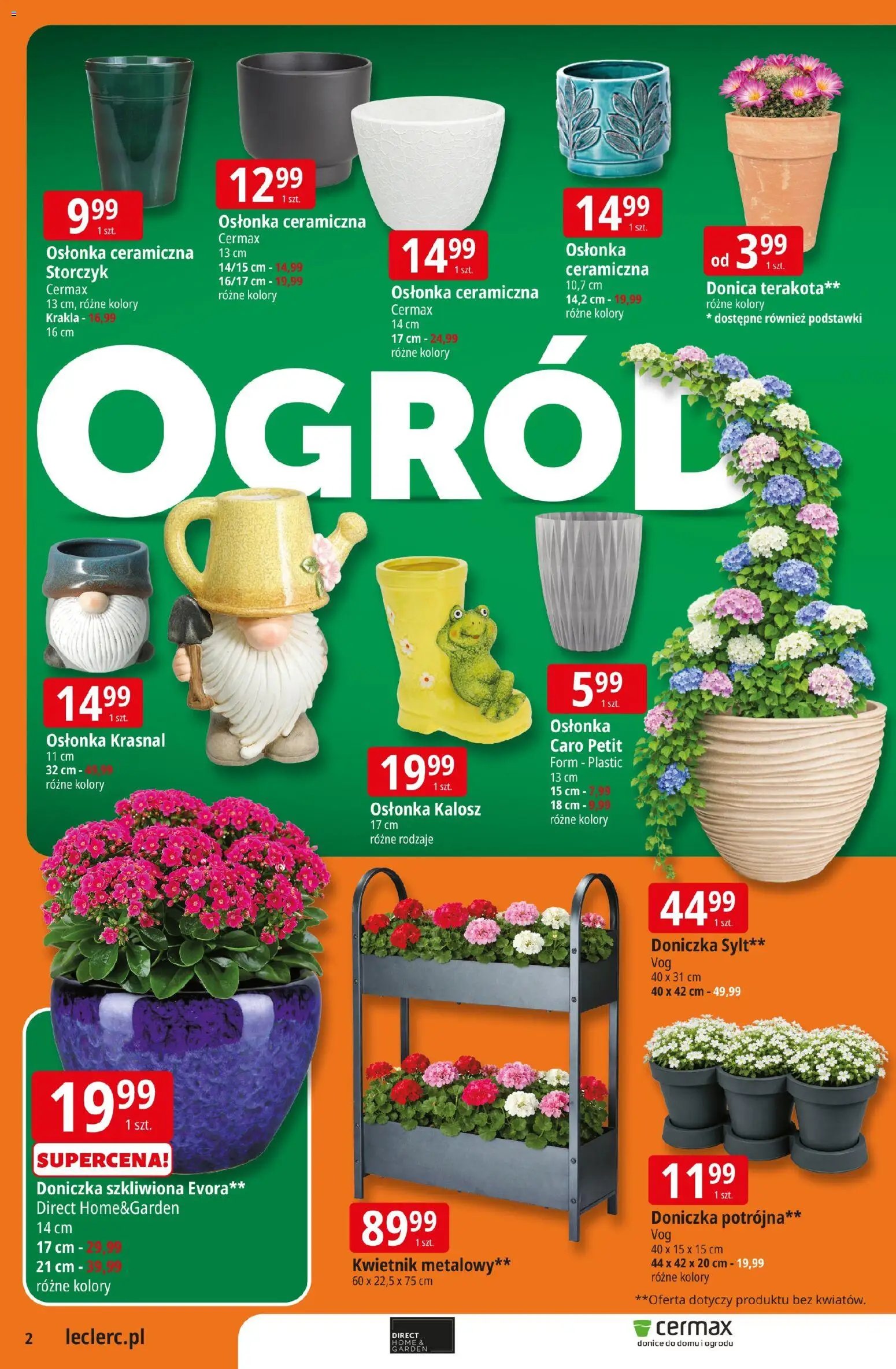 E.Leclerc gazetka - Radom od 10.03.2026 | Strona: 2 | Produkty: Doniczka, Storczyk