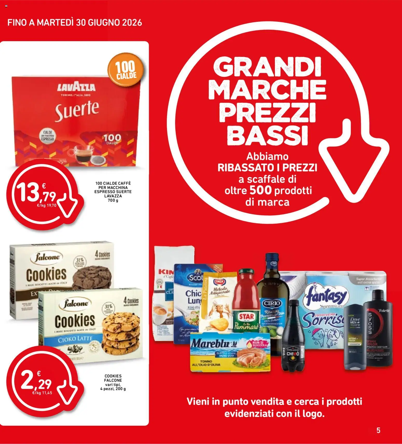Volantino Spazio Conad del 16.06.2026 | Pagina: 40 | Prodotti: Caffè, Latte, Tonno, Lavazza