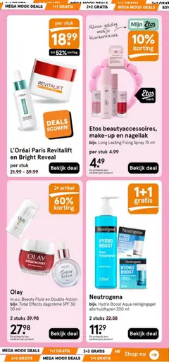 Etos beautyaccessoires, make-up en nagellak, bijv. Long Lasting Fixing Spray 75 ml - Voorbeeld van een folder van Etos, geldig van 08.06.2026 | Pagina: 16