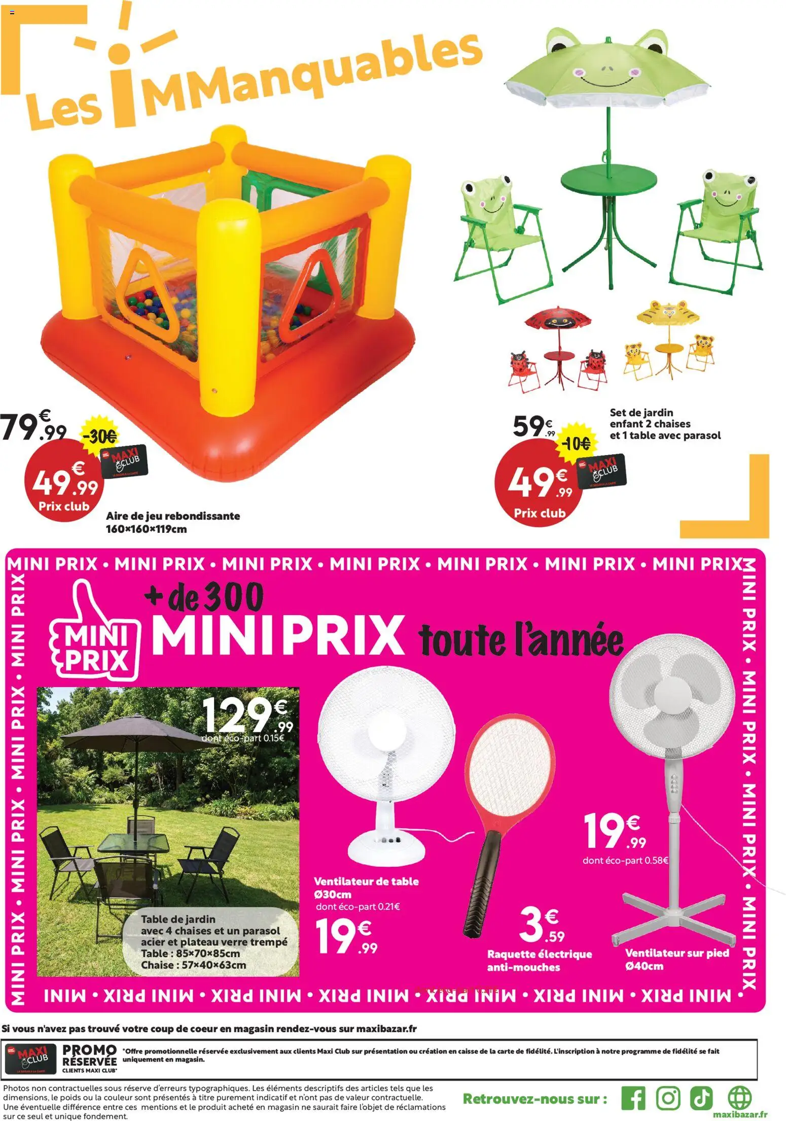 {H1} | Page: 17 | Produits: Ventilateur sur pied, Table de jardin, Chaise, Parasol