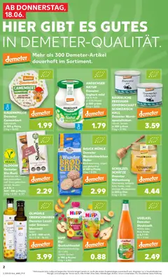 Kaufland Prospekt Völklingen ab 18.06.2026 gültig | Seite: 2 | Produkte: Mühle, Milch, Sonnenblumenol, Wurst