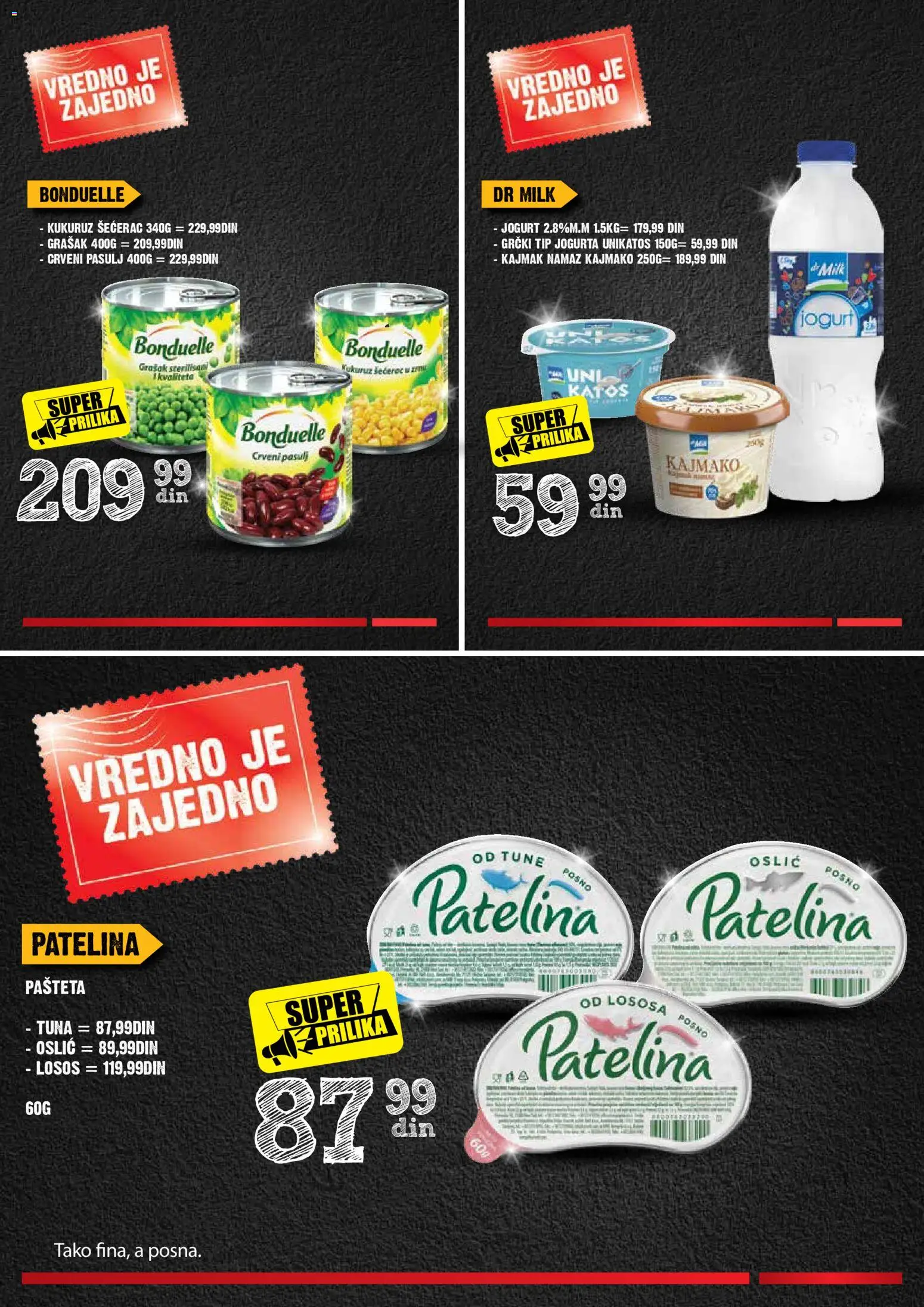 Idea katalog - važi od 11.06.2026 | Strana: 7 | Proizvode: Pasulj, Grašak, Oslić, Losos