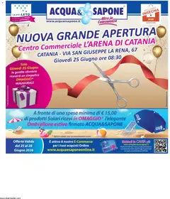 Anteprima del volantino Acqua e Sapone volantino Catania valido a partire dal 25/06/2026