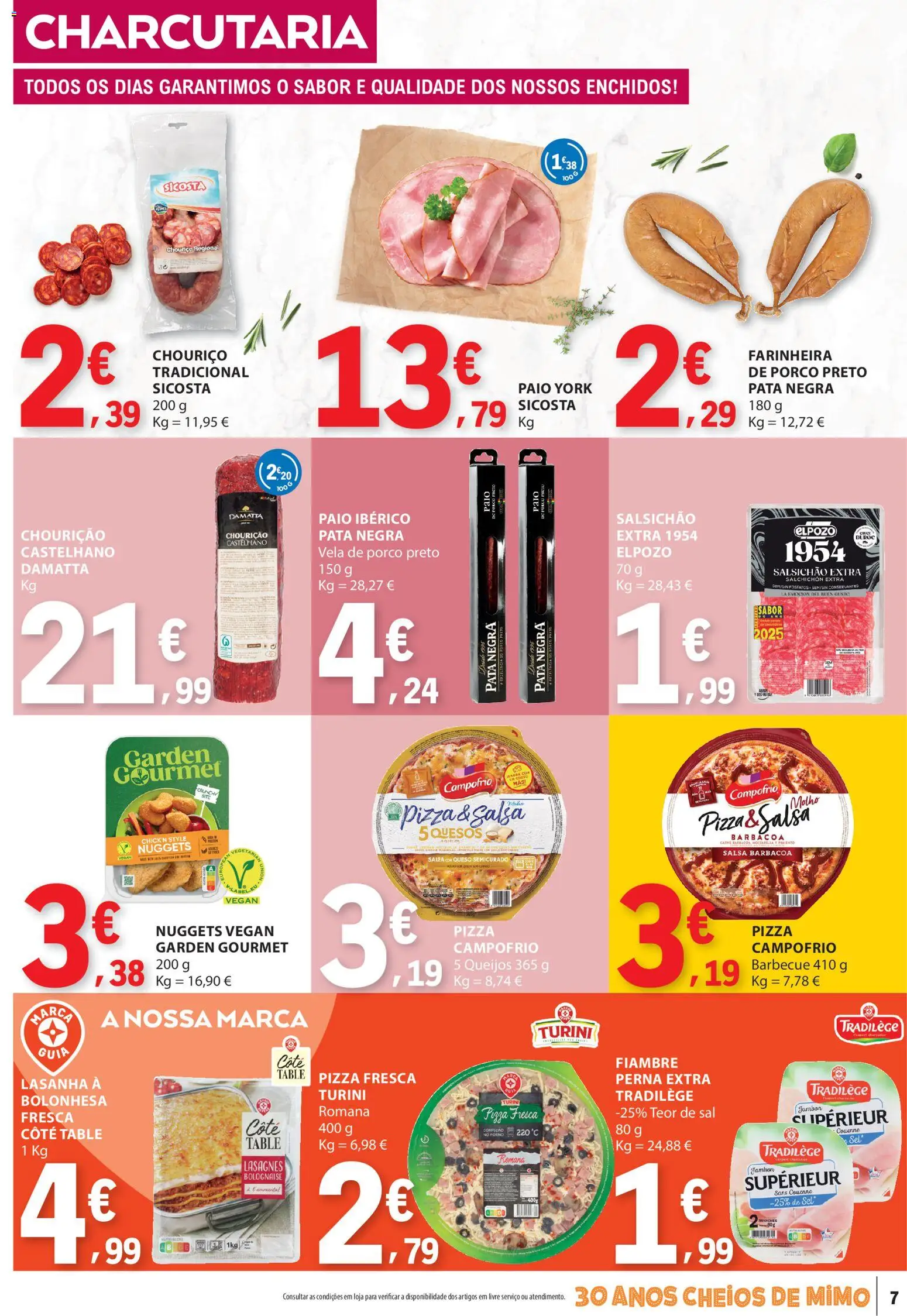E.Leclerc folheto │ válido de 03/09/2026 | Página: 7 | Produtos: Forno, Lasanha, Sal, Chouriço