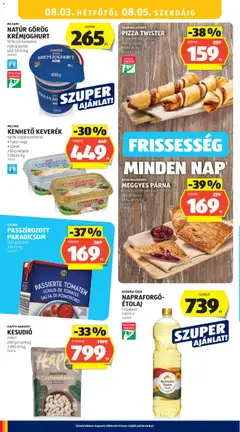PIZZA TWISTER, frissen sütött pékáru, 100 g/darab - amely érvényes a következő dátumtól: 2026.07.30. | Oldal: 30