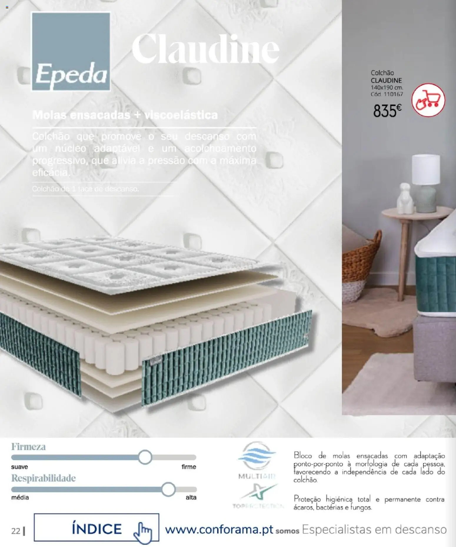 Conforama Camitis │ válido de 06/08/2026 | Página: 22 | Produtos: Colchão