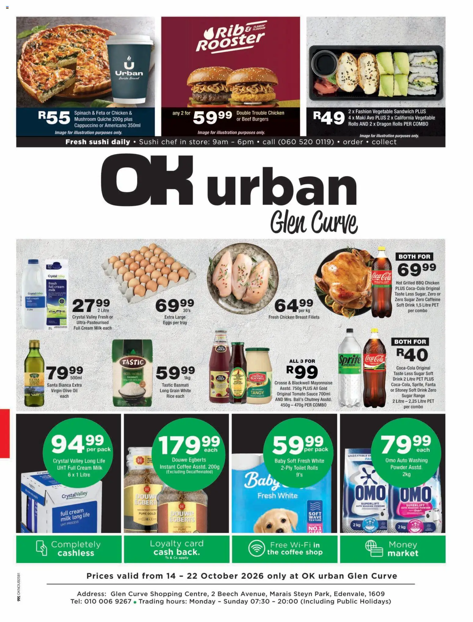 New OK Foods catalogue – valid from 14/10/2026 | Page: 1 | Products: Tray, Oil, Cream, Sugar
