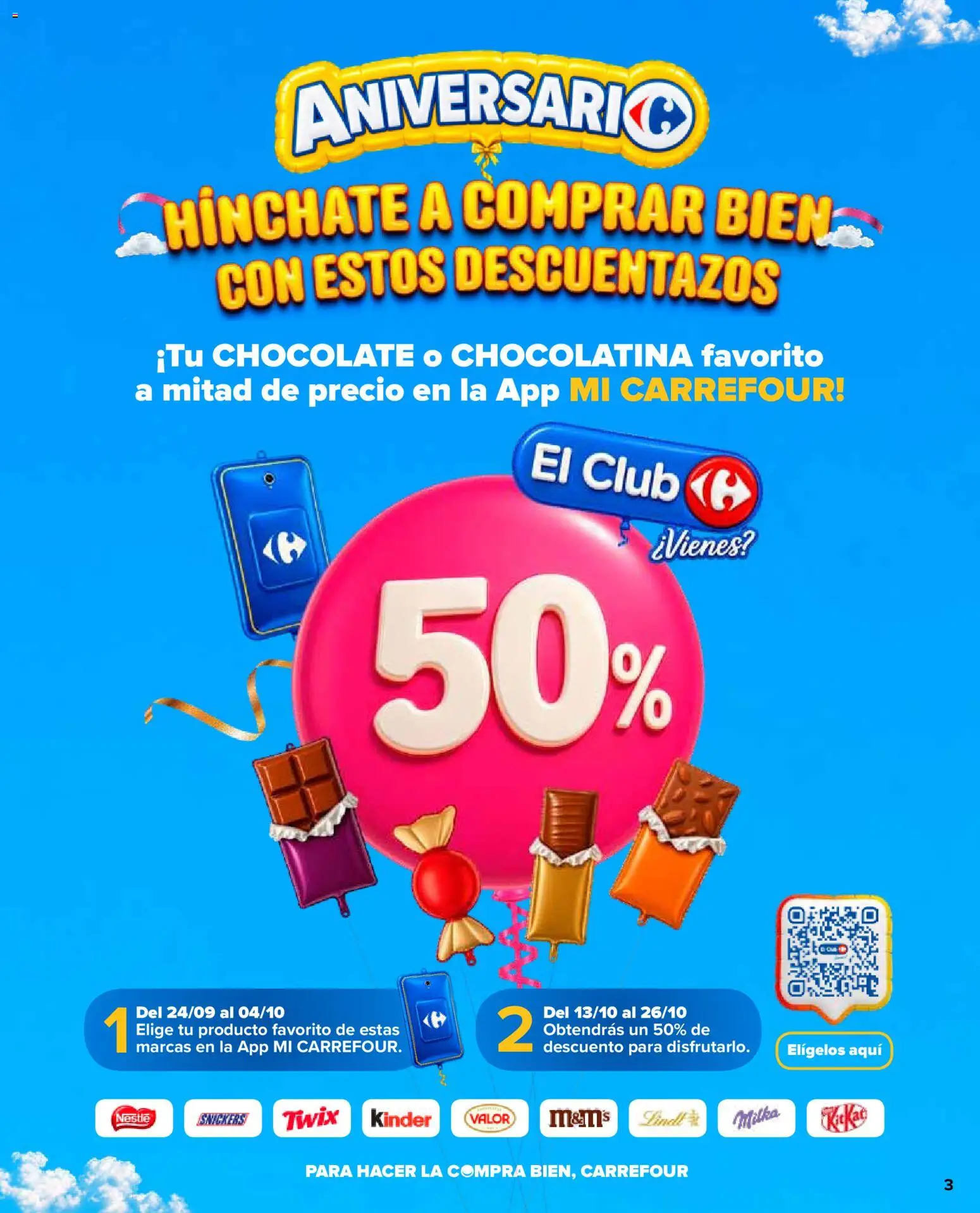 Carrefour Market folleto │ válido desde el 24/09/2026 | Página: 3 | Productos: Snickers, Chocolate