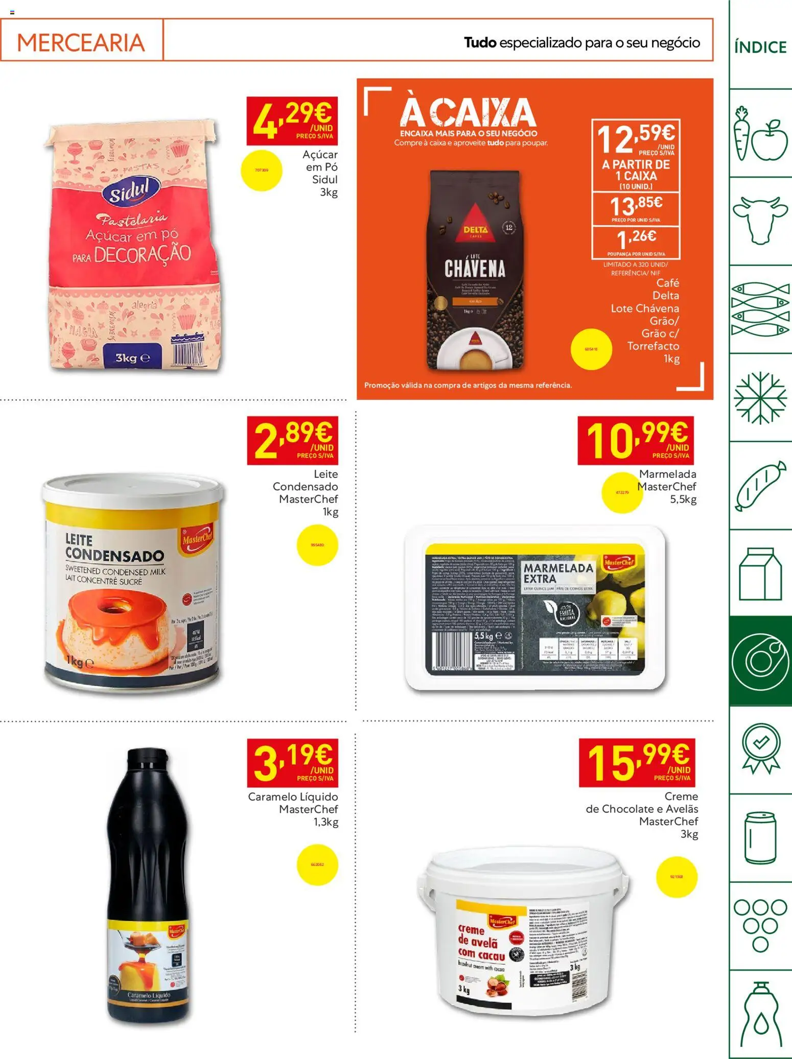 Recheio Horeca │ válido de 19.05.2026 | Página: 21 | Produtos: Marmelada, Caixa, Leite, Café