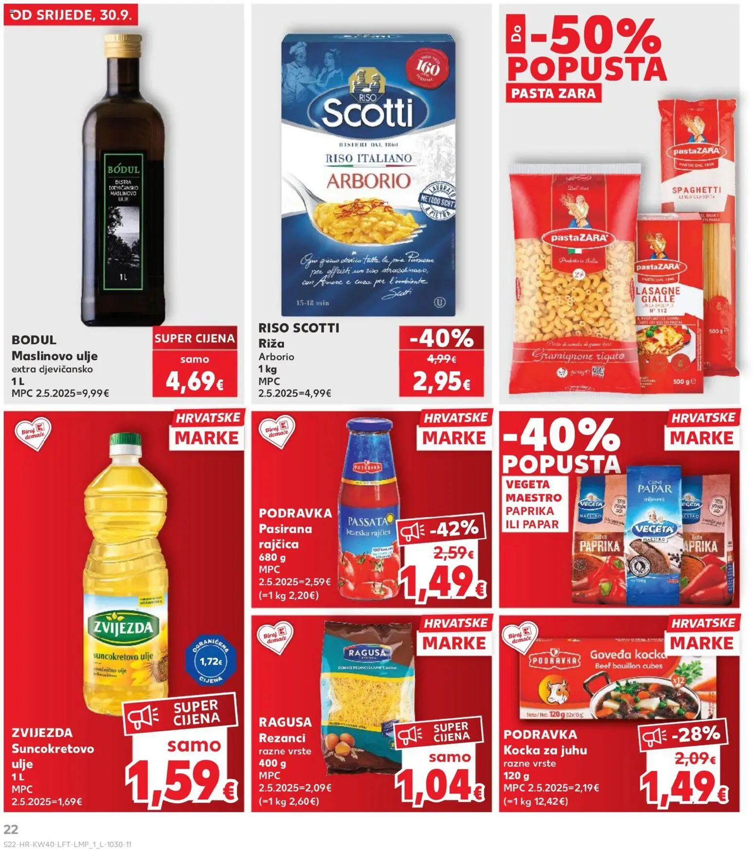 Kaufland HR akciós ujság - amely érvényes a következő dátumtól: 2026.09.30. | Oldal: 22