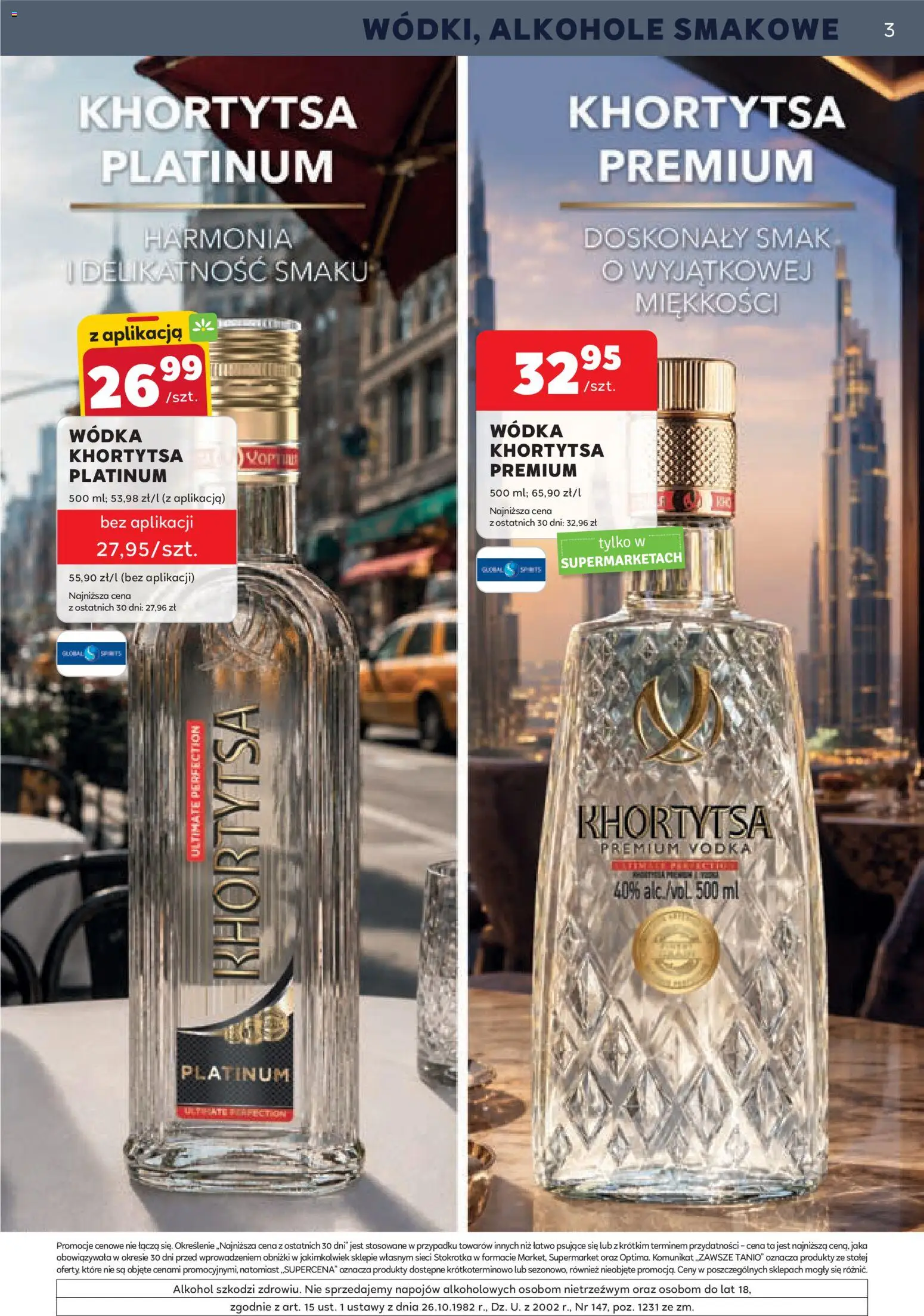 Stokrotka gazetka - Oferta alkoholowa od 03.09.2026 | Strona: 3 | Produkty: Alkohole, Stokrotka, Vodka, Alkohol