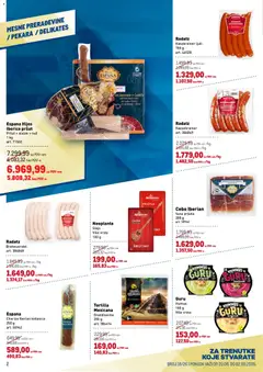 Metro katalog - pregled Metro kataloga - važi od 20.08.2026 | Strana: 2 | Proizvode: Pršuta, Nož, Hummus, Kobasica