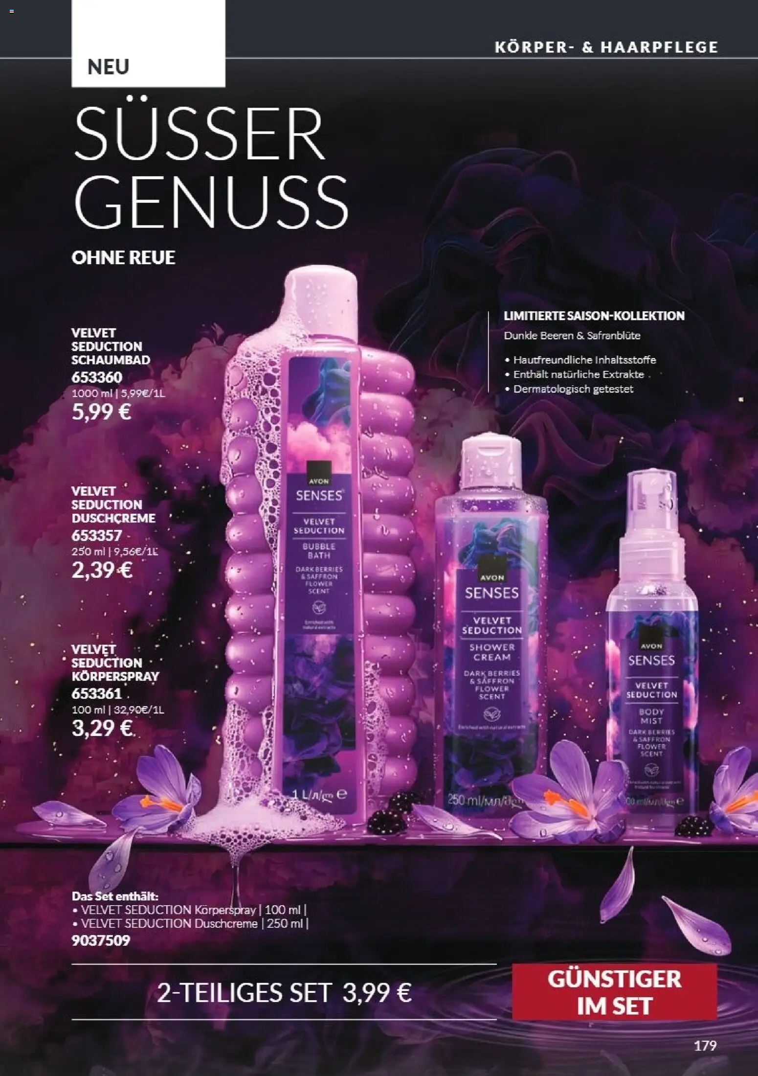 AVON Katalog Oktober 2026 – gültig ab 01.10.2026 | Seite: 179 | Produkte: Duschcreme, Körperspray