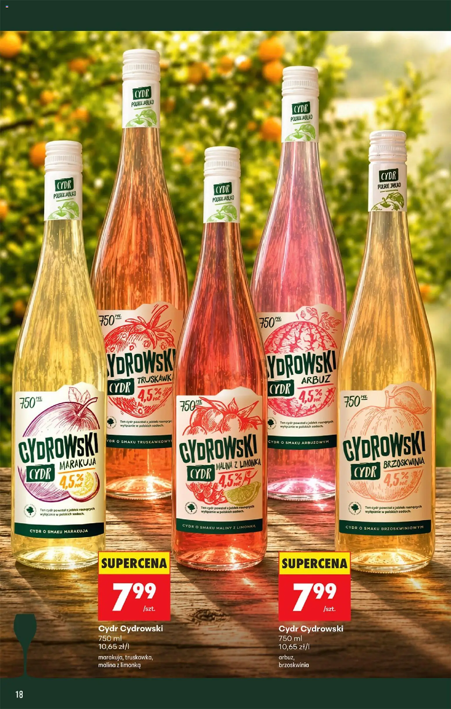 Biedronka Polsko leták - Czas na toast od 13.07.2026 | Strana: 18 | Produkty: Maliny, Marakuja