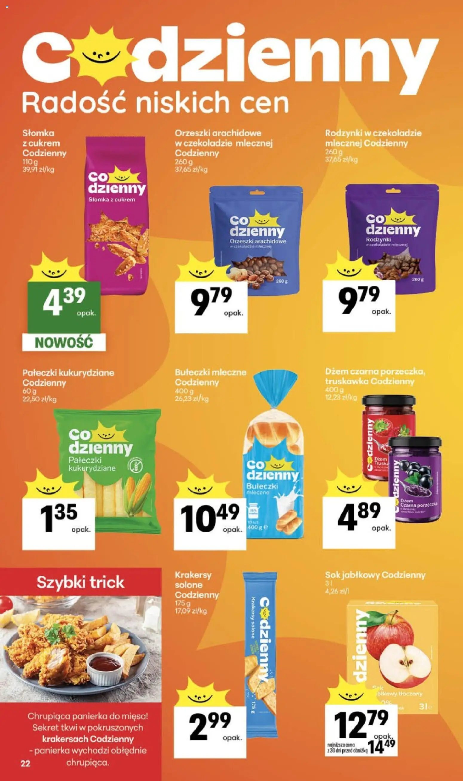 Delikatesy Centrum gazetka - Sklepy Własne od 21.05.2026 | Strona: 22 | Produkty: Sok jabłkowy, Porzeczka, Krakersy, Sok