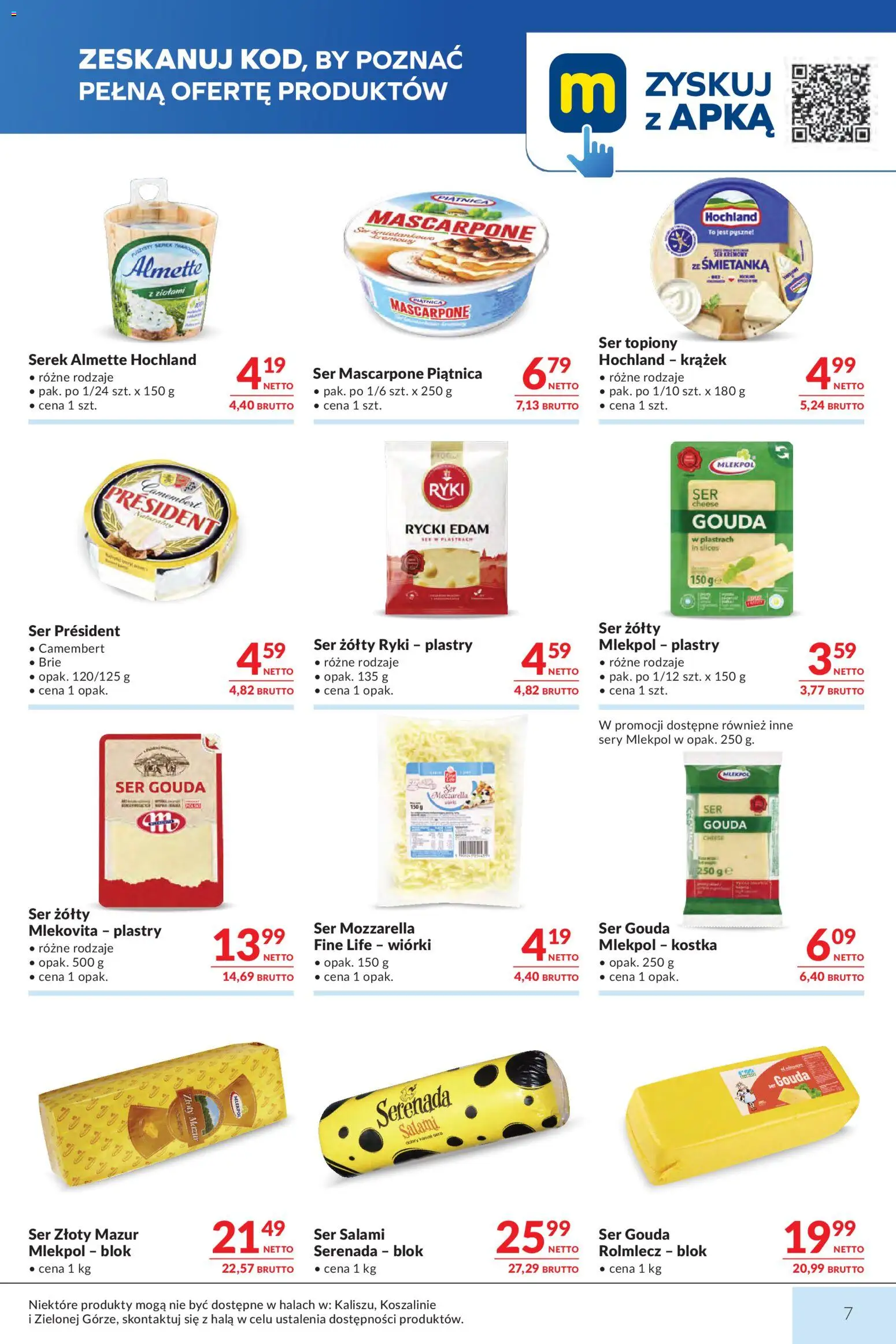 Makro gazetka od 09.06.2026 | Strona: 7 | Produkty: Serek, Mascarpone, Ser, Ser gouda