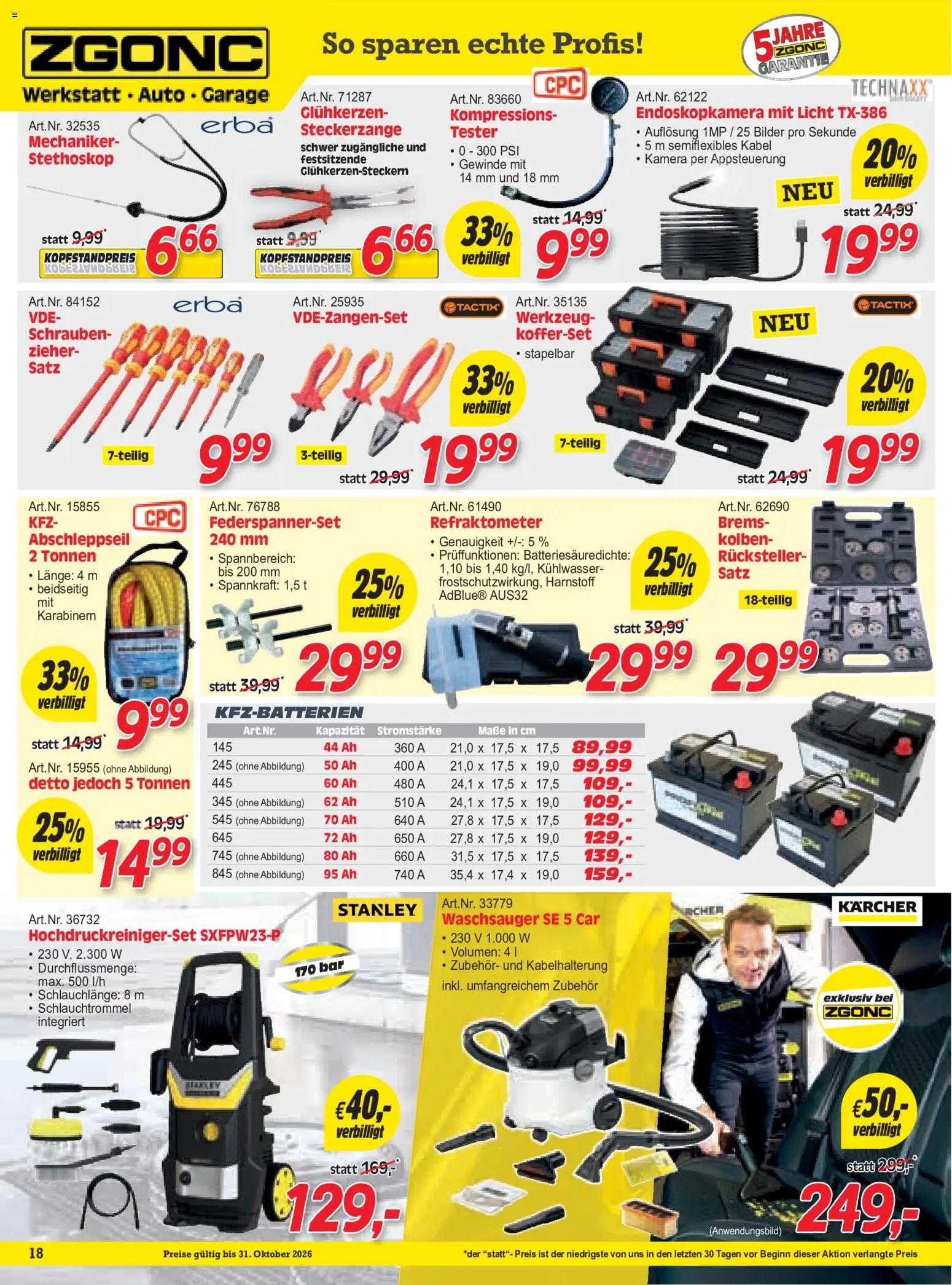 Zgonc Flugblatt gültig ab 01.10.2026 | Seite: 18 | Produkte: Kamera, Kabel