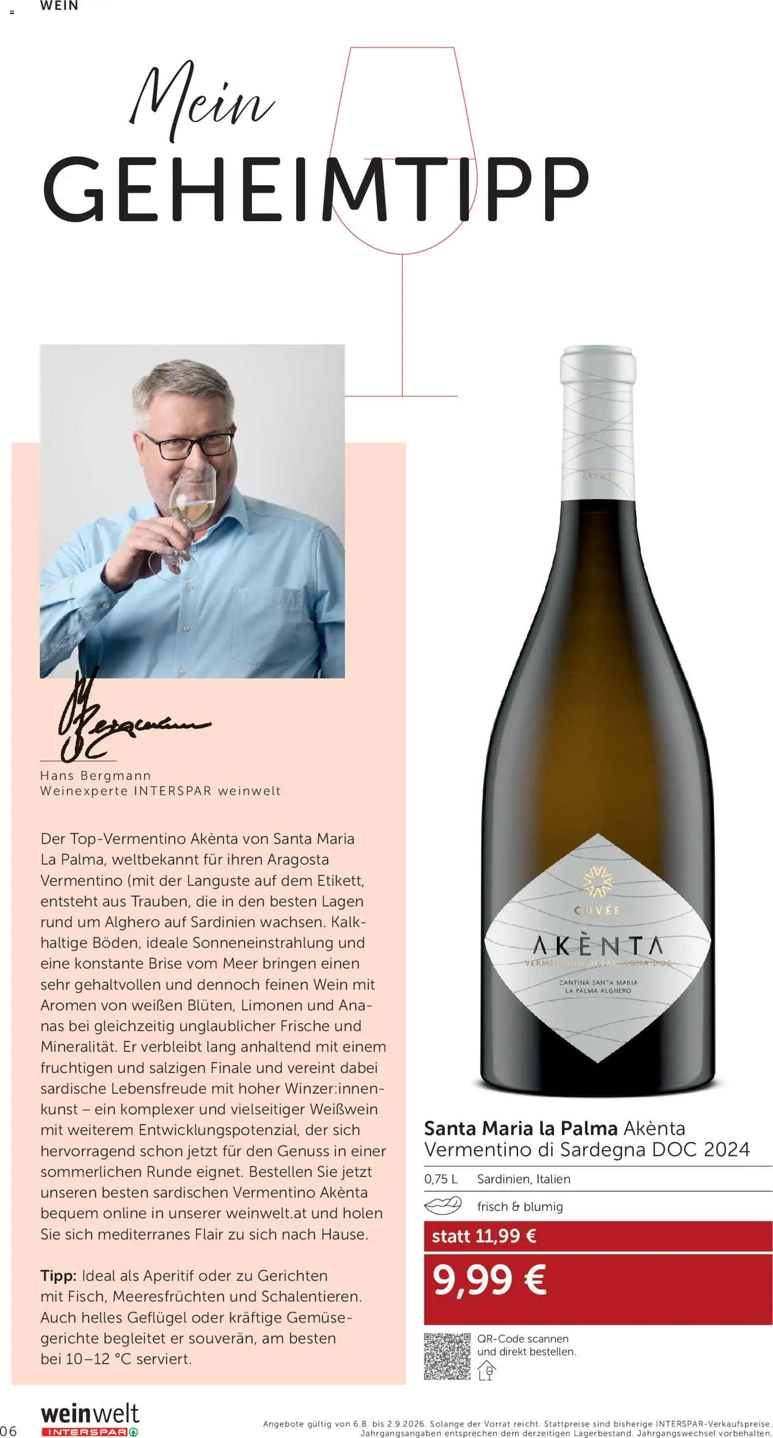 Interspar Wein Welt gültig ab 06.08.2026 | Seite: 6 | Produkte: Gemüse, Häränliha, Wein