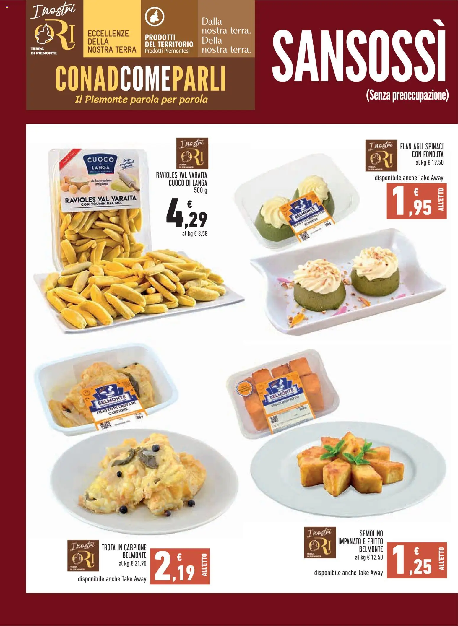 Volantino Conad del 22/10/2026 | Pagina: 6 | Prodotti: Trota, Filetto, Spinaci, Terra