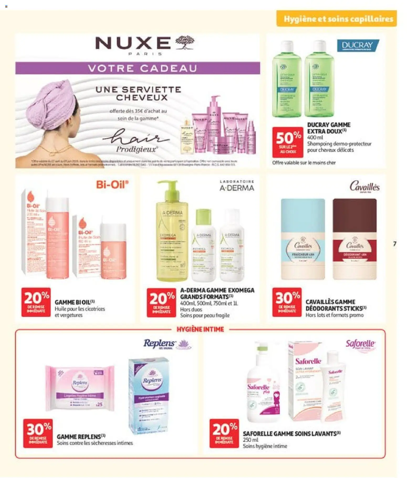 {H1} | Page: 7 | Produits: Shampooing, Shampoing, Huile, Hygiène intime