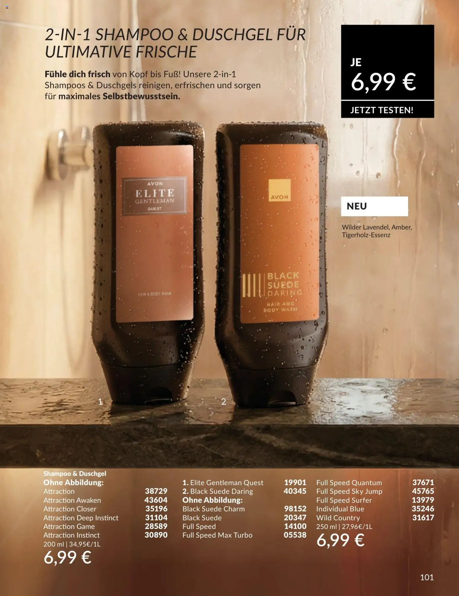 AVON Katalog Juli 2026 – gültig ab 01.07.2026 | Seite: 101 | Produkte: Shampoo, Duschgel