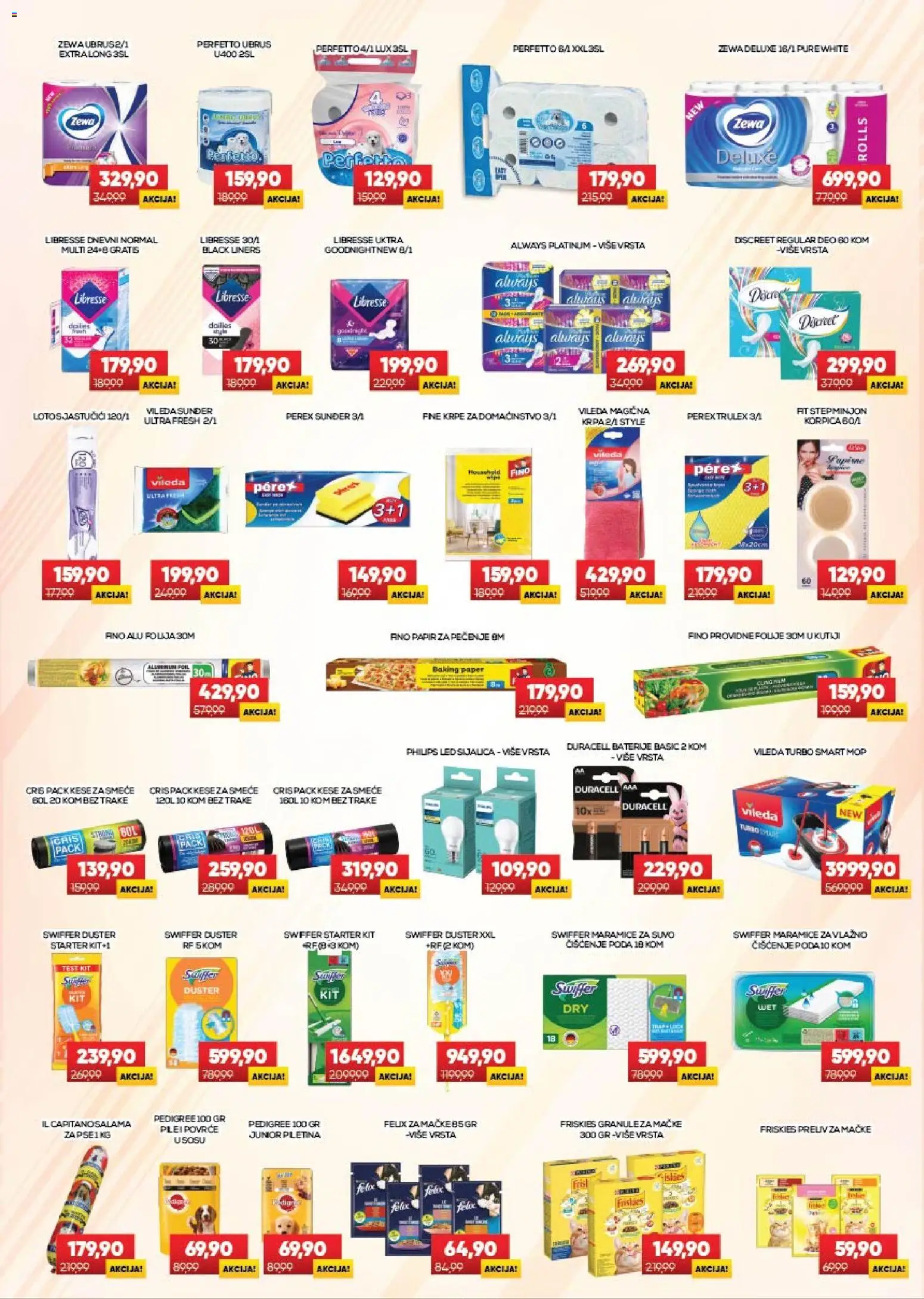 Medius katalog - važi od 28.07.2026 | Strana: 22 | Proizvode: Pedigree, Papir za pečenje, Ubrus, Baterije