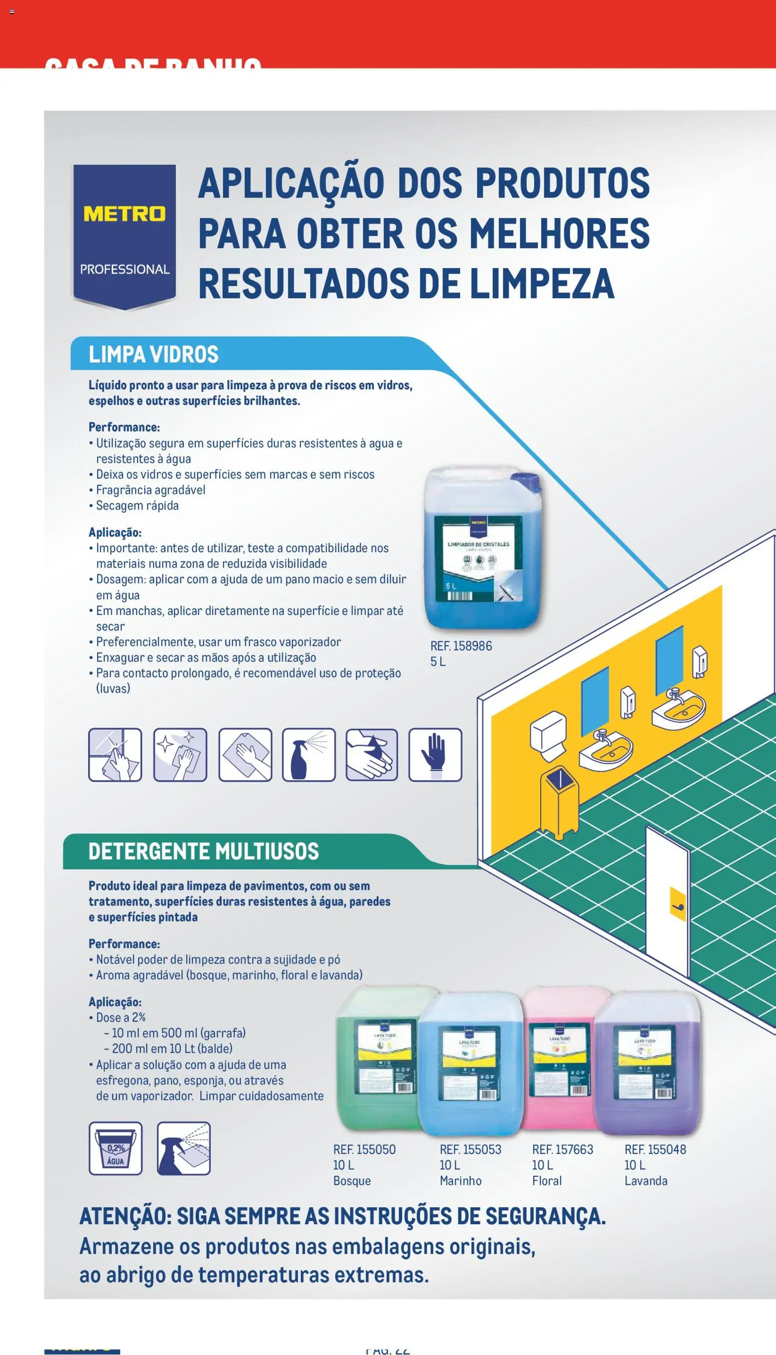 Makro Especial Limpeza 2026 │ válido de 20.05.2026 | Página: 22 | Produtos: Luvas, Fragrância, Pó, Detergente
