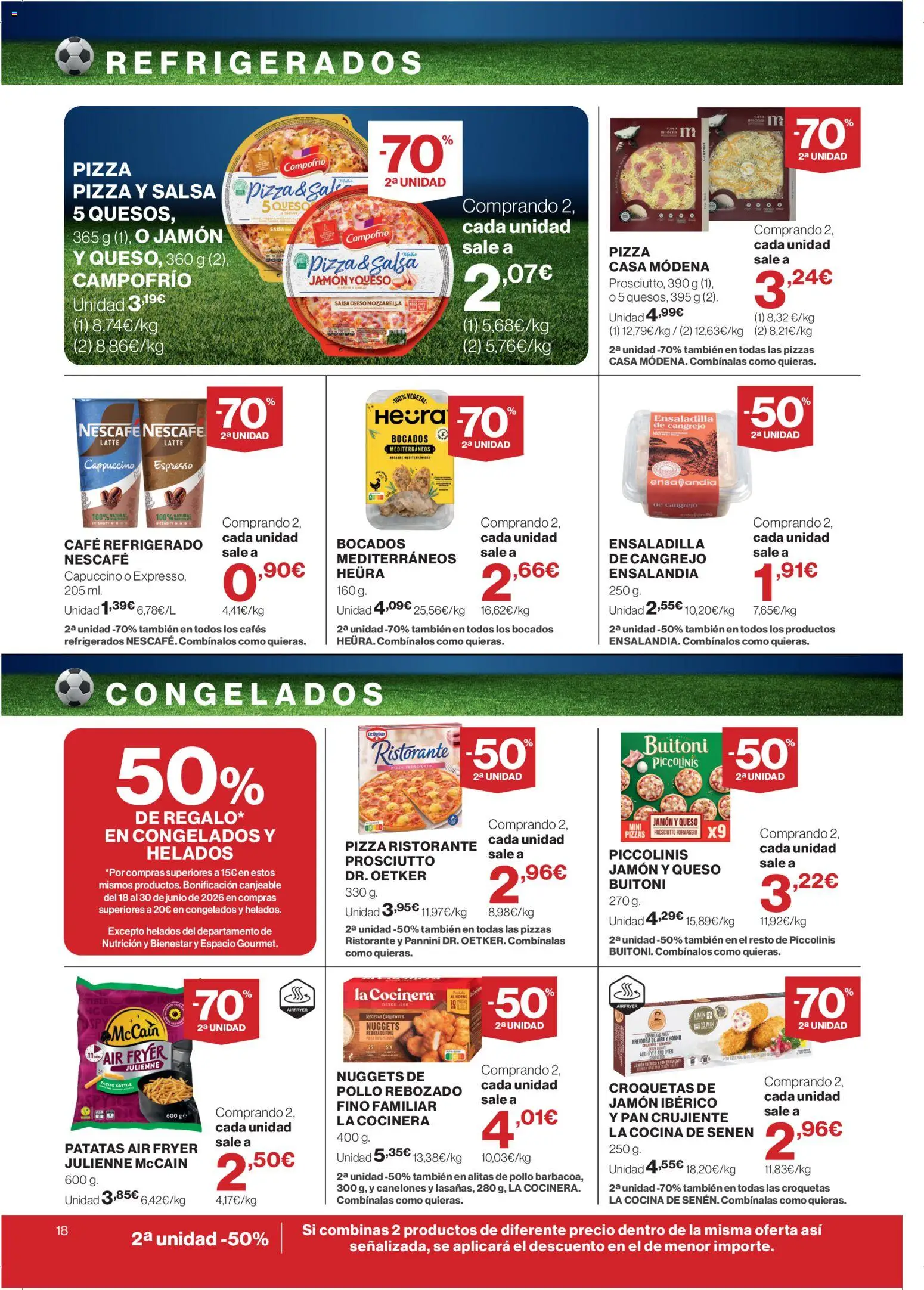 Supercor folleto │ válido desde el 04.06.2026 | Página: 18 | Productos: Queso, Pizza, Cocina, Canelones