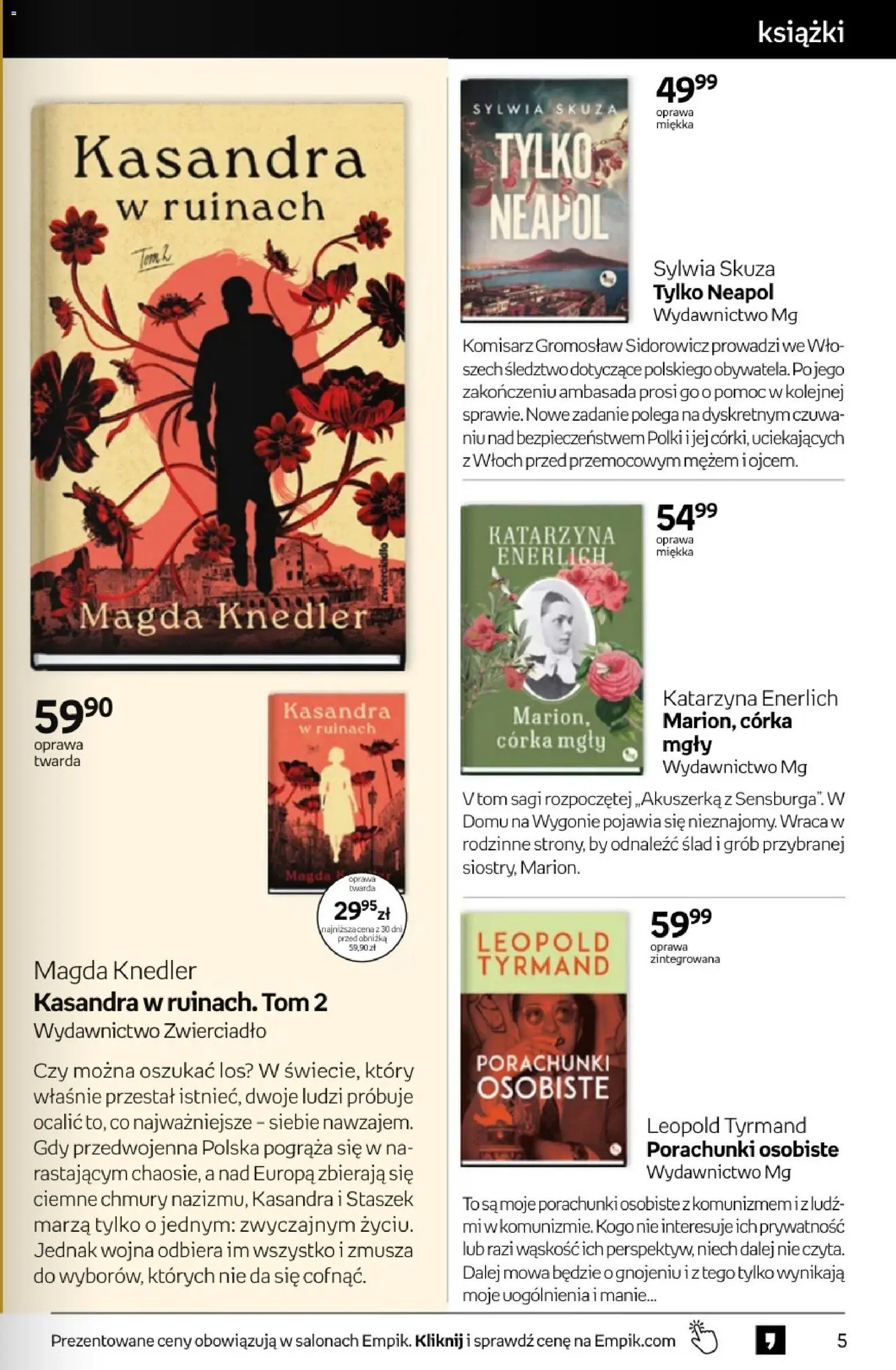 Empik promocje - Tom kultury Książki od 15.07.2026 | Strona: 5 | Produkty: Książki